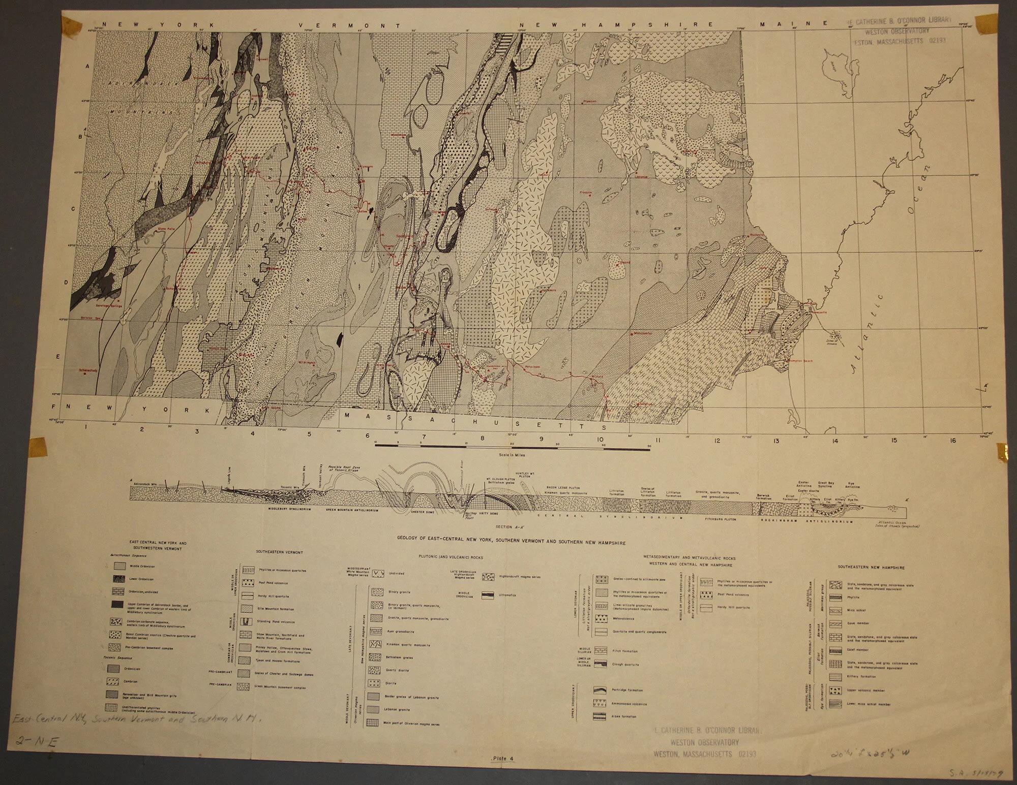 Geologic - Central NY, Southern VT and Southern NH 1