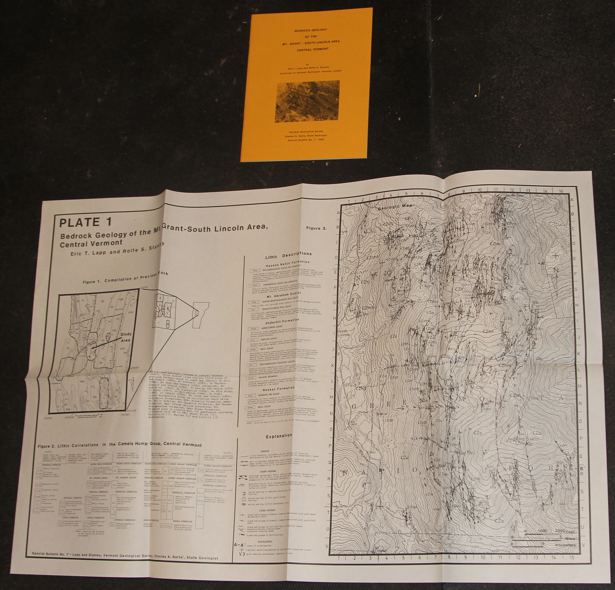 Lincoln VT - Bedrock Geology of the Mt. Grant/South Lincoln Area 1