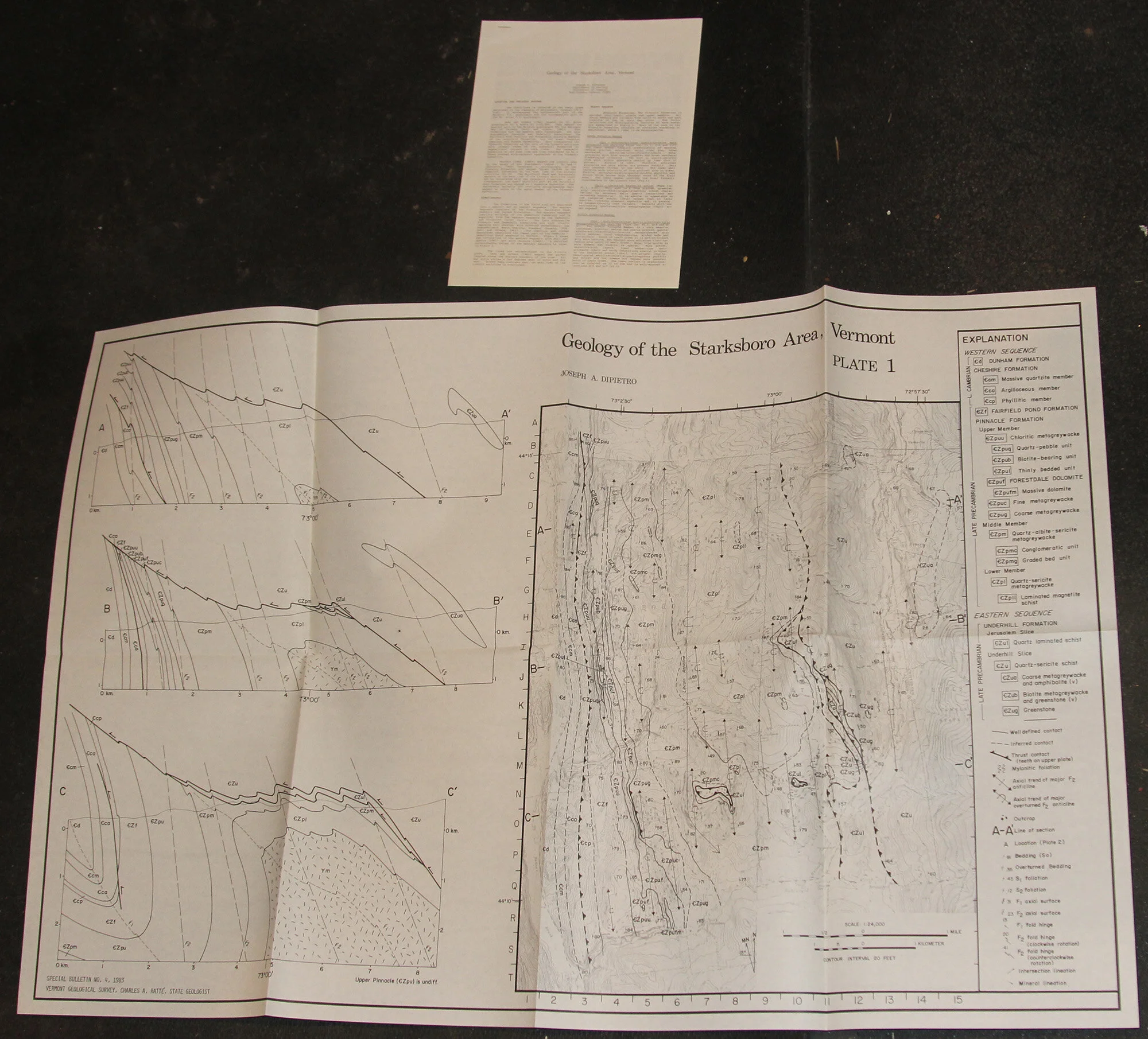 Starksboro VT - Geology of the Starksboro Area 1