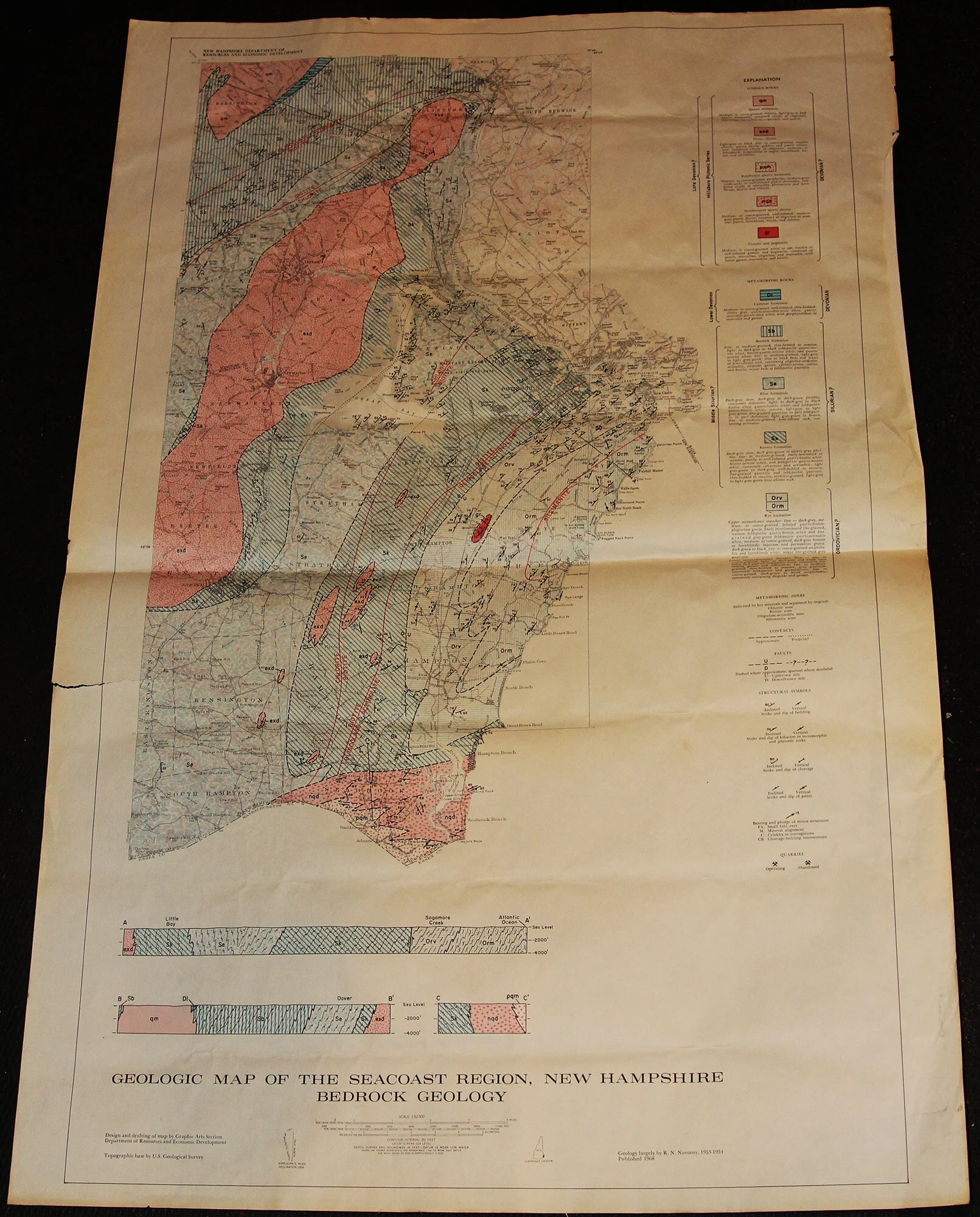 Bedrock Geologic Map of the Seacoast Region 1