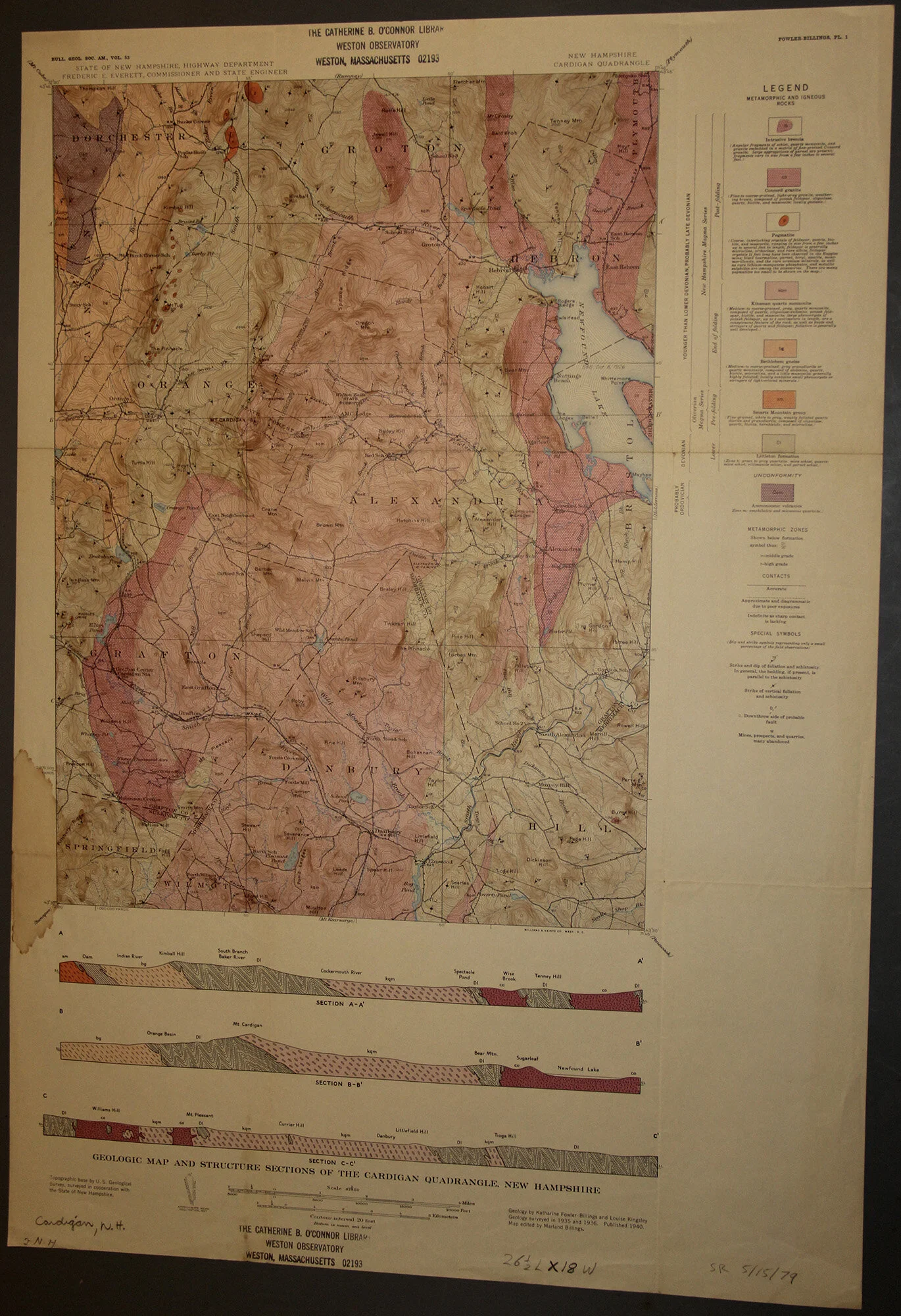 Cardigan Quad - Geologic NH 1