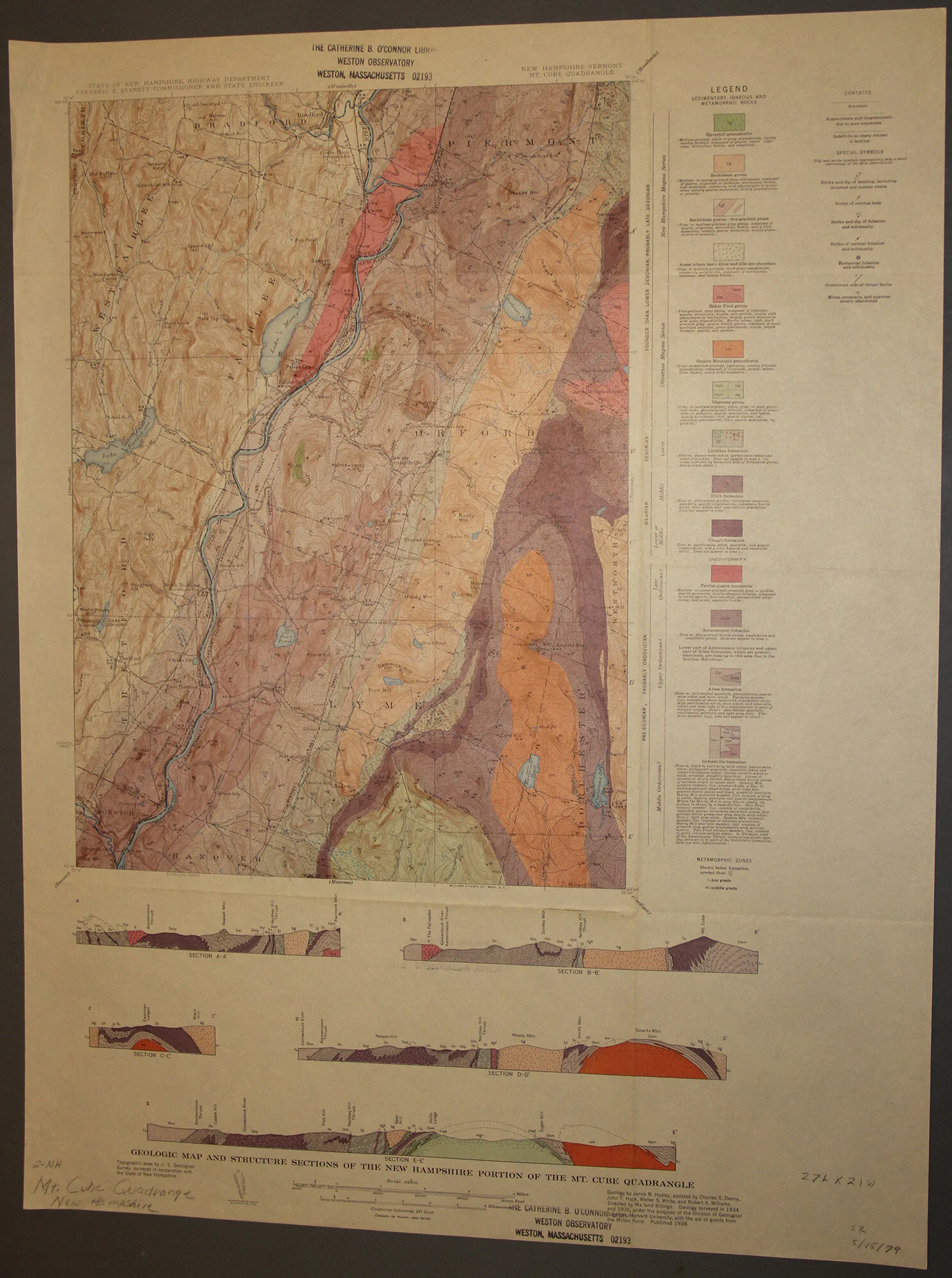 Mount Cube Quad - Geologic NH 1