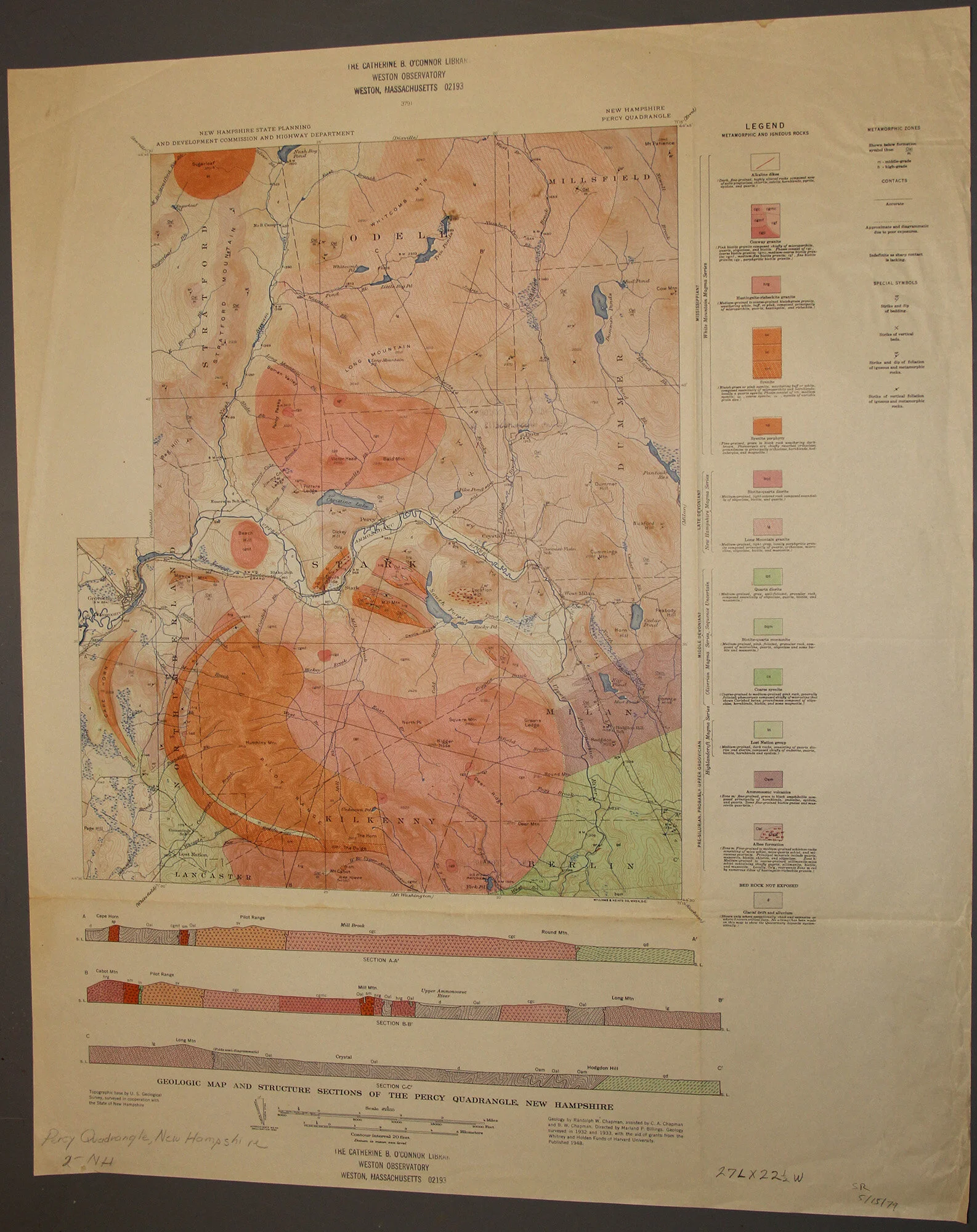 Percy Quad - Geologic NH 1