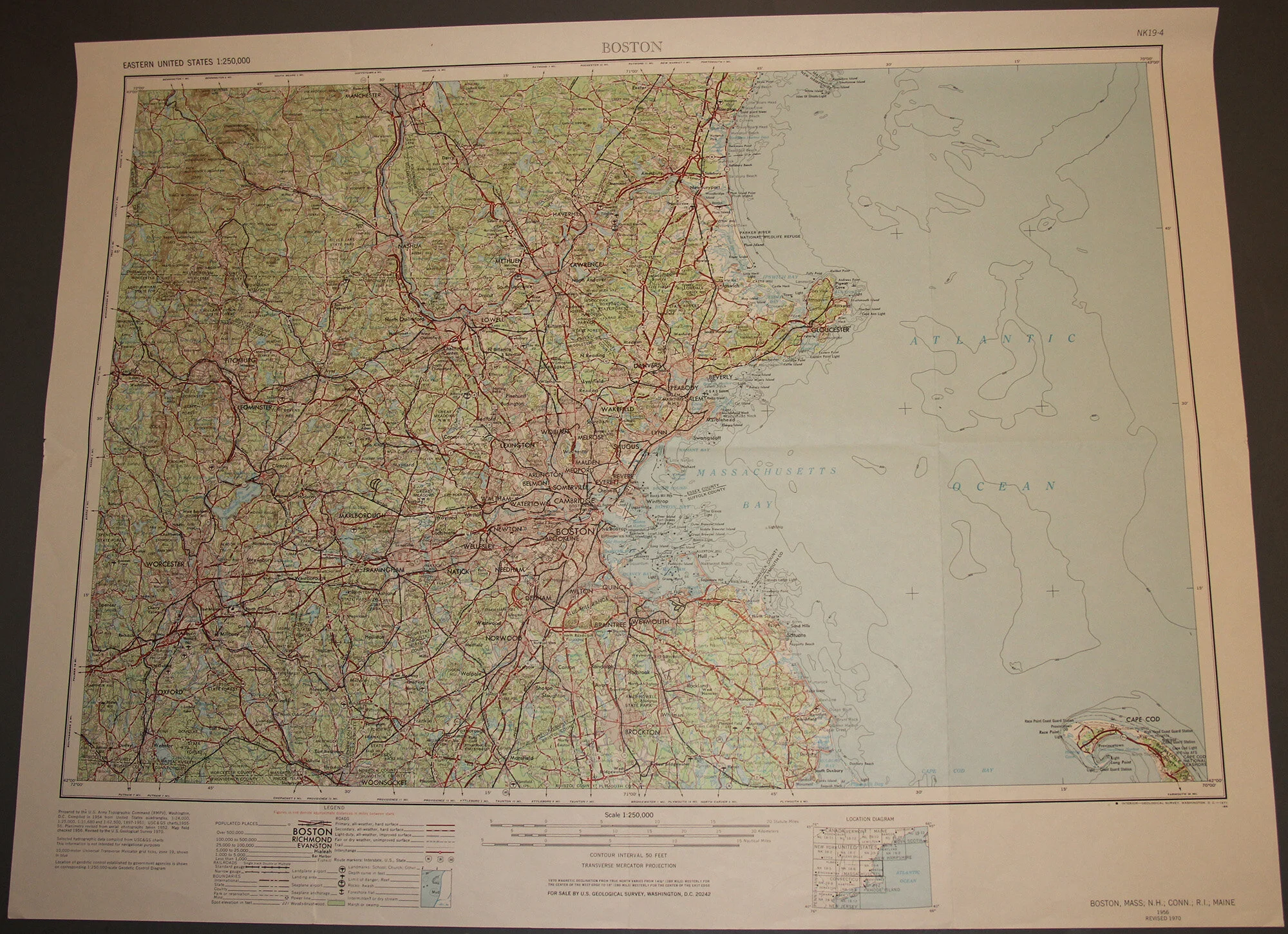 MA NH CT RI ME - Boston 250k 1