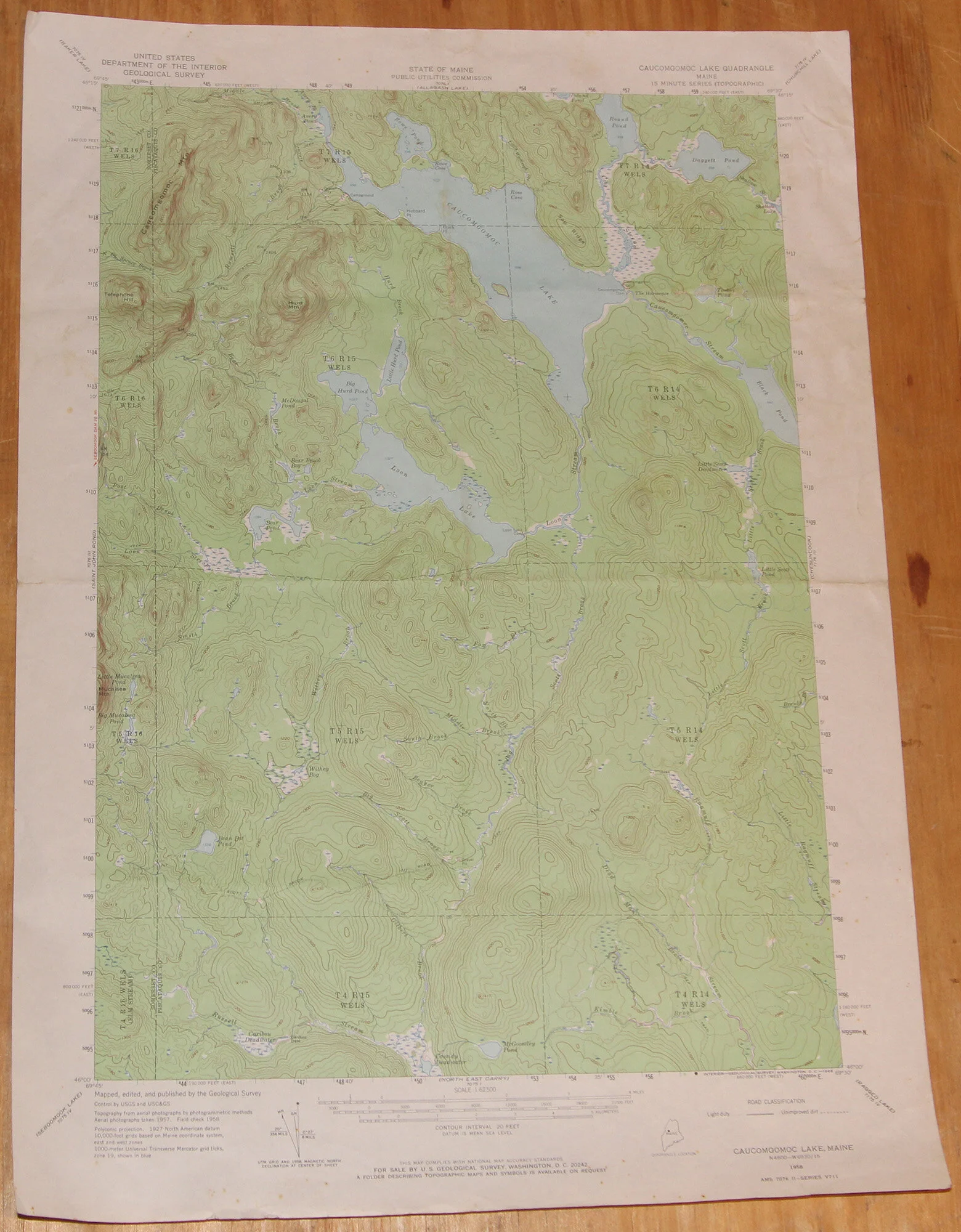 ME - Caucomgomoc Lake 62500 1