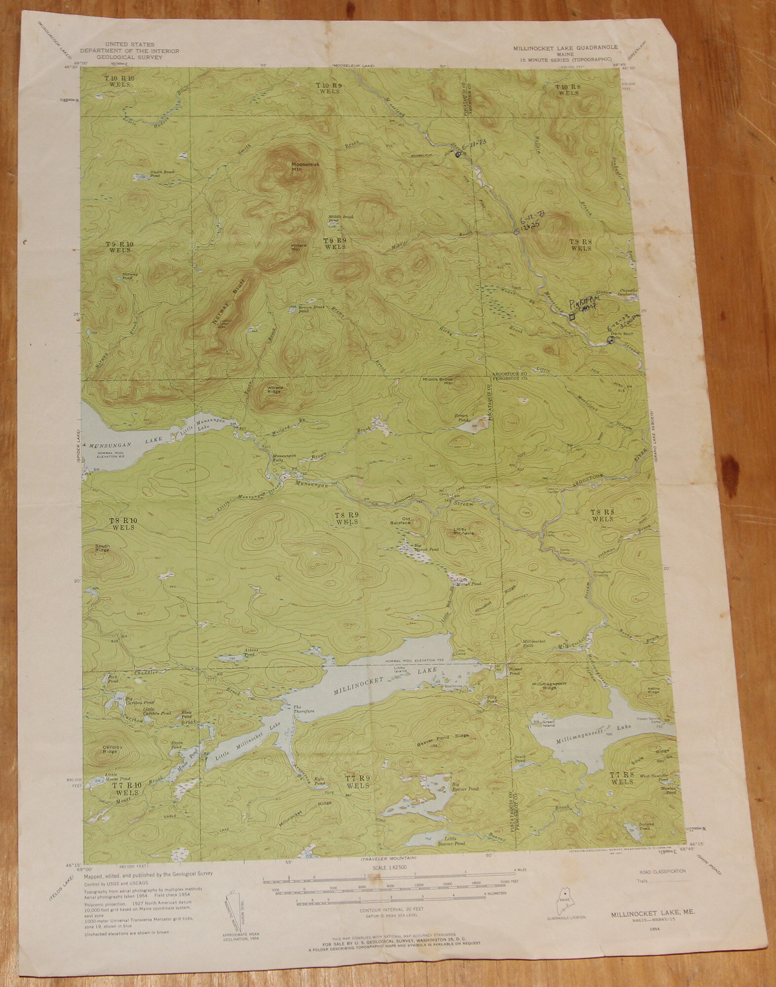 ME - Millinocket Lake 62500 1