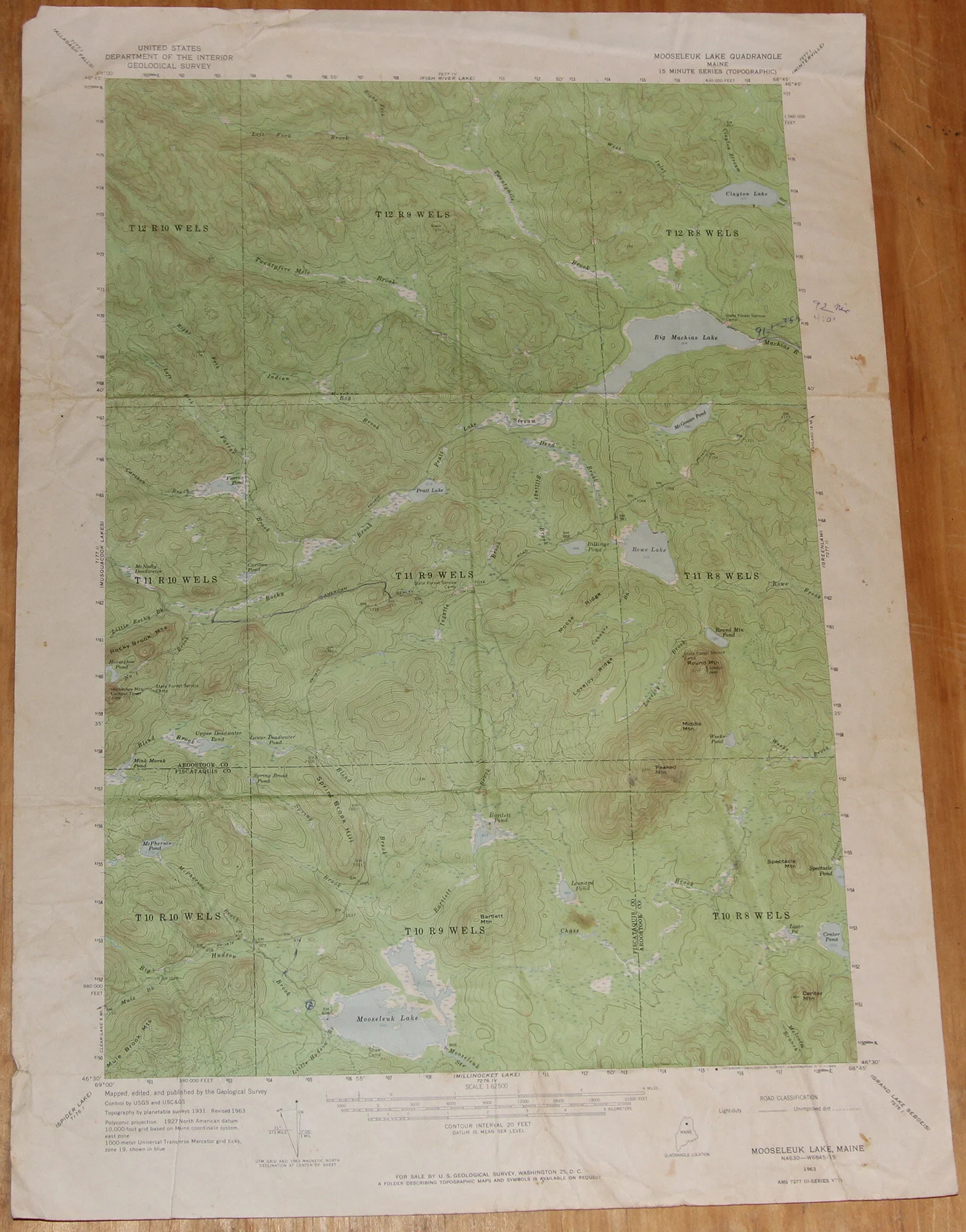 ME - Mooseleuk Lake 62500 1