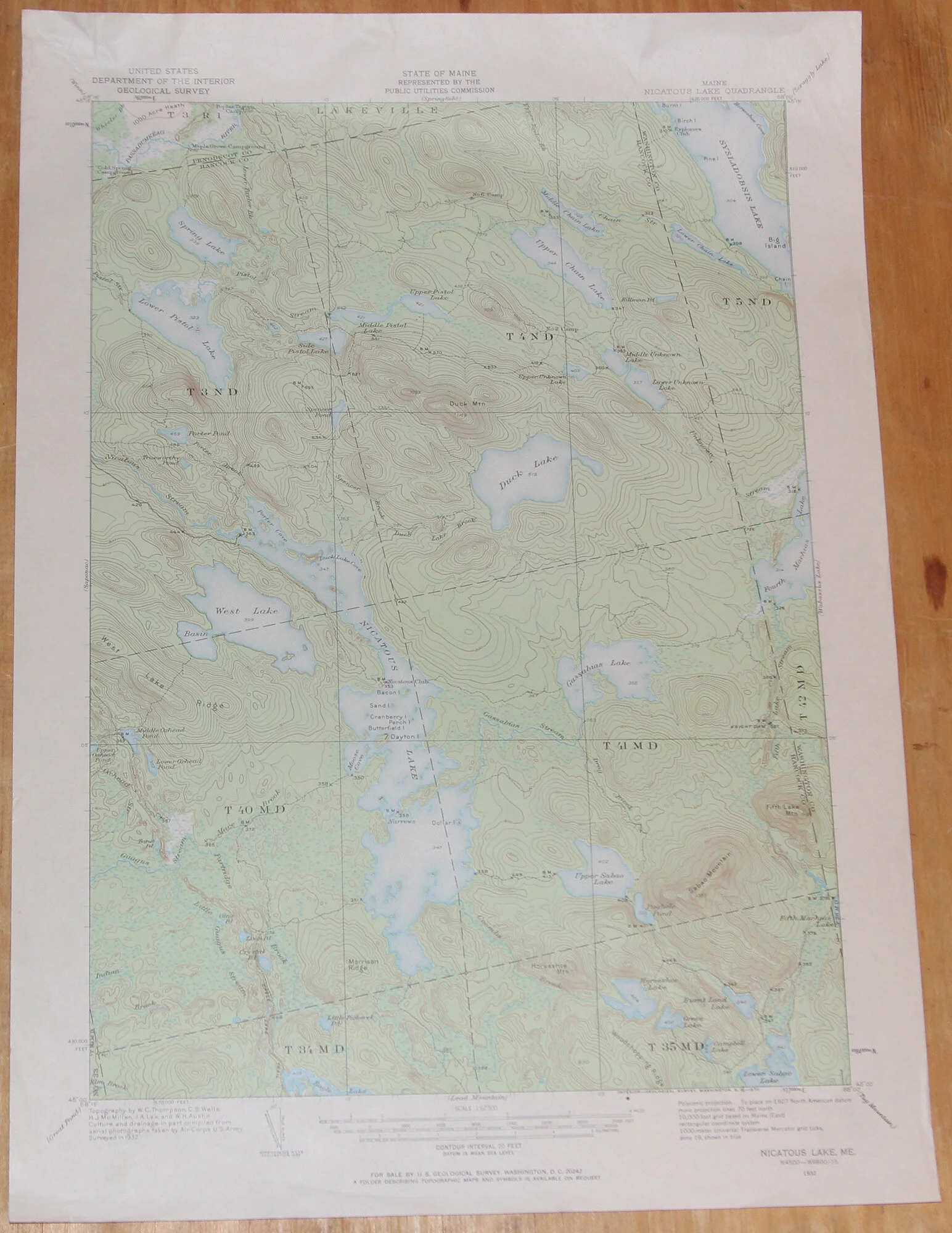 ME - Nicatous Lake 62500 1