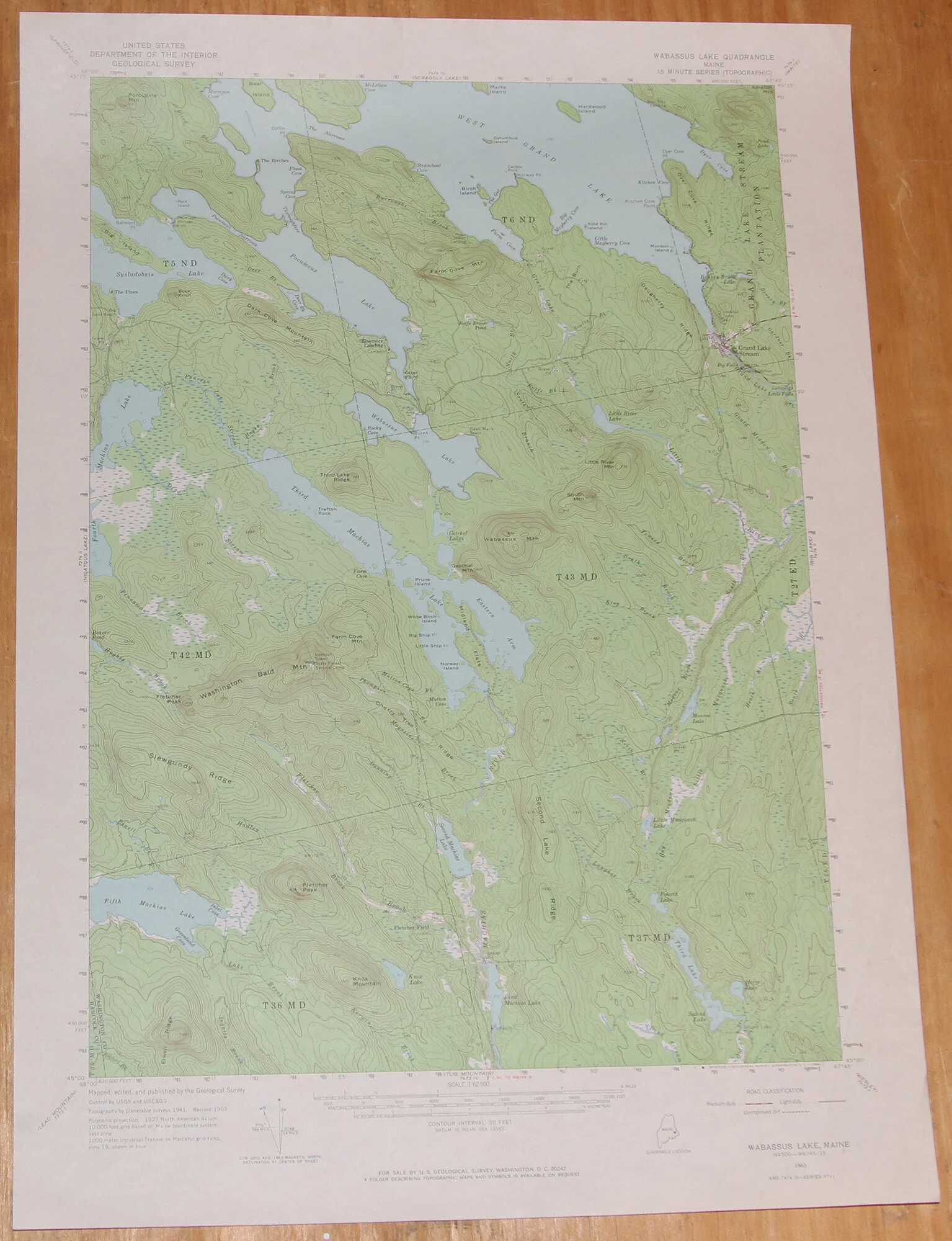 ME - Wabassius Lake 62500 1