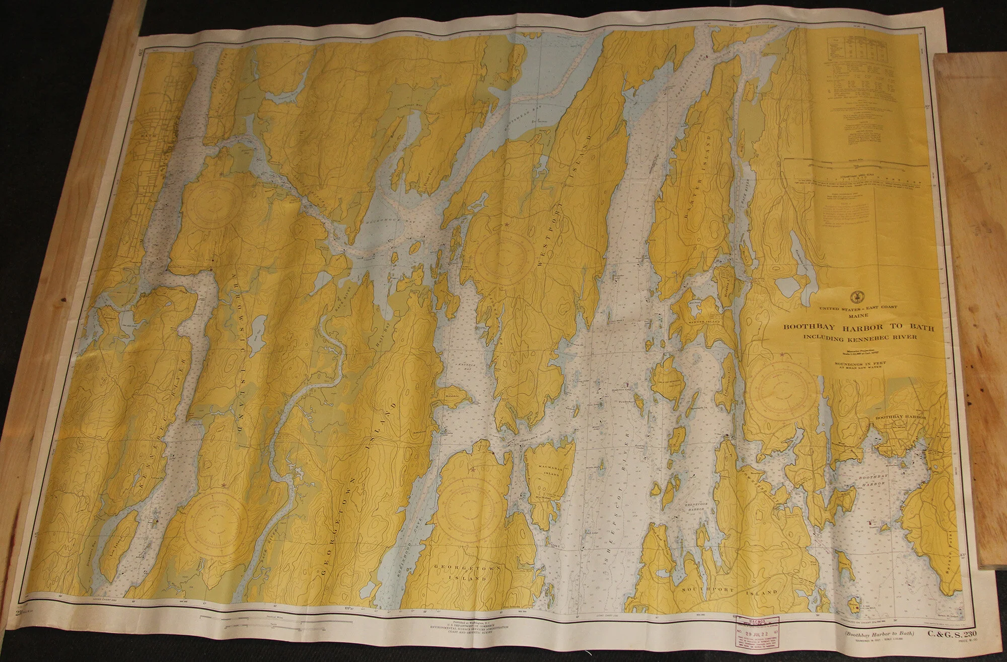 Boothbay Harbor to Bath ME - Nautical 1