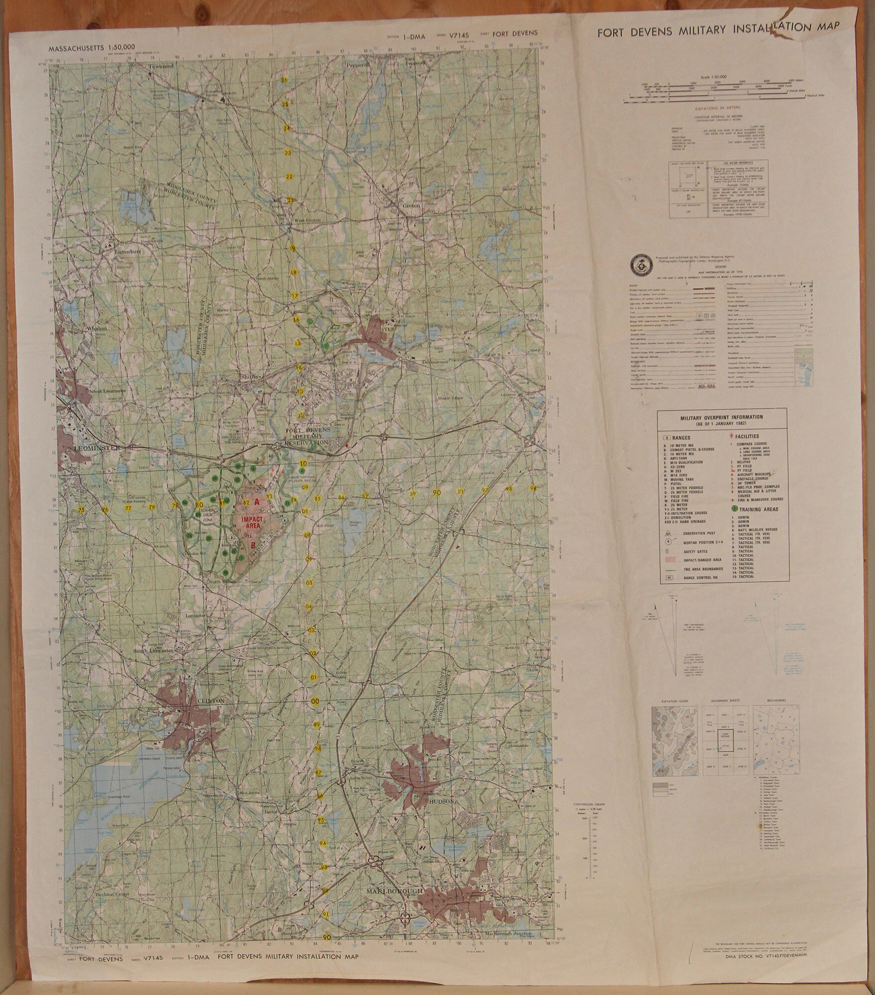 MA - Fort Devens Military Installation 50k 1