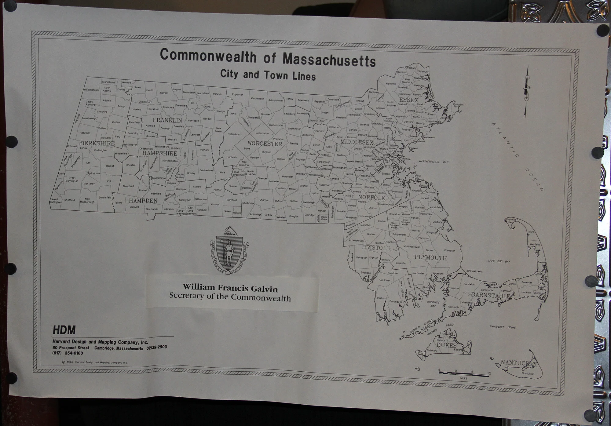 Massachusetts City and Town Lines 1