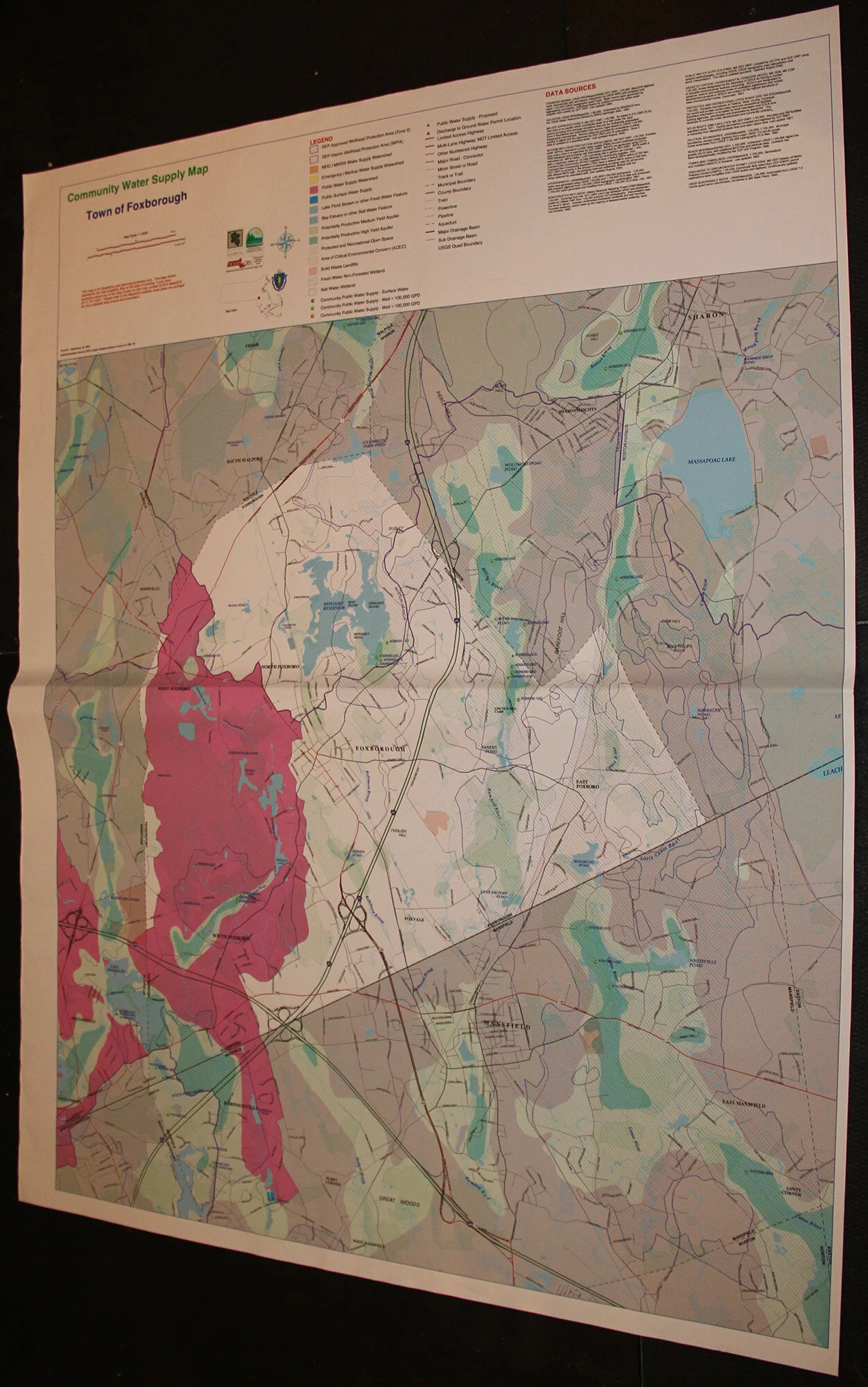 Foxboro - Community Water Supply Map 1