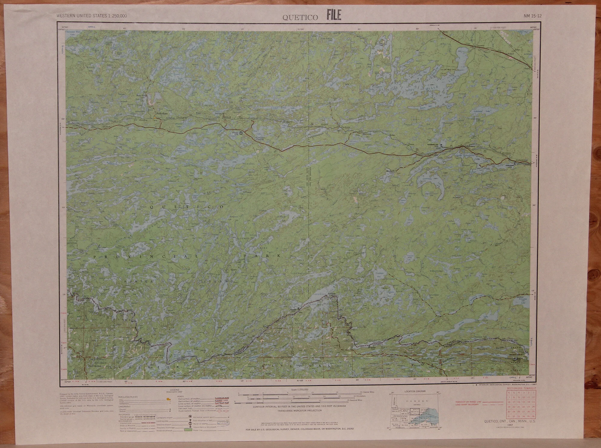 ONT MN - Quetico 250k 1
