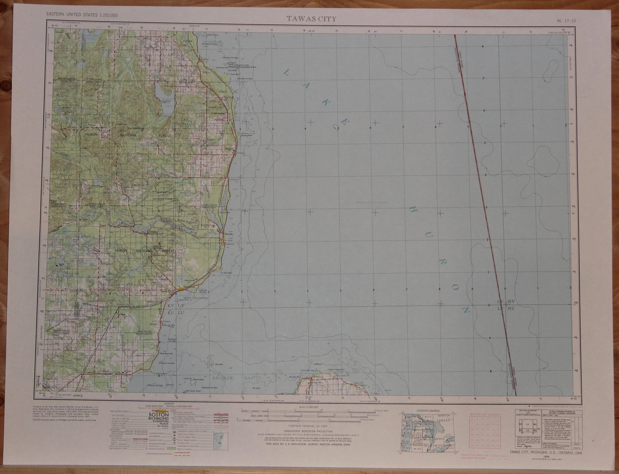 MI ONT - Tawas City 250k 1