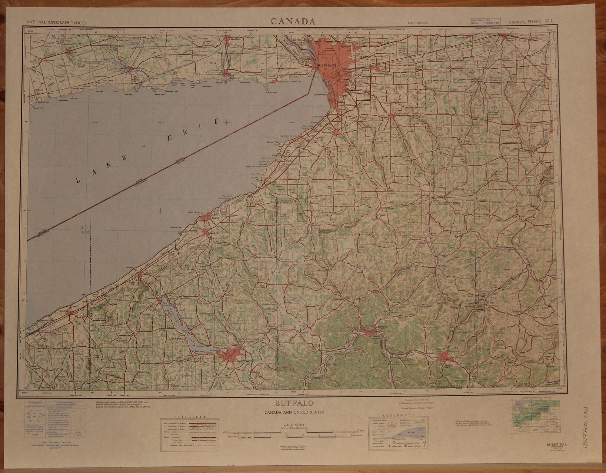 NY PA ONT - Buffalo 250k 1