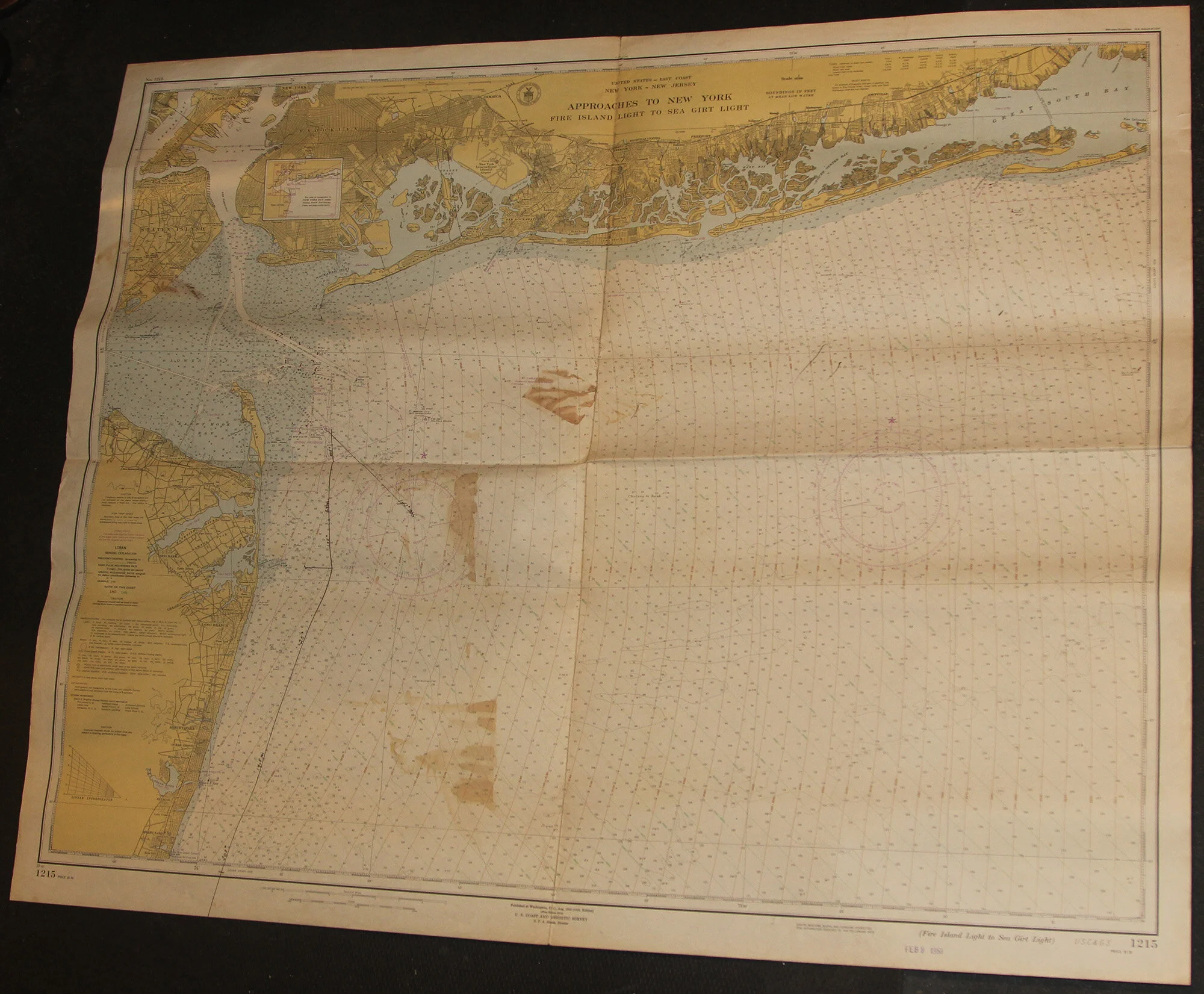 NY NJ - Approaches to New York - Fire Island Light to Sea Girt Light 1