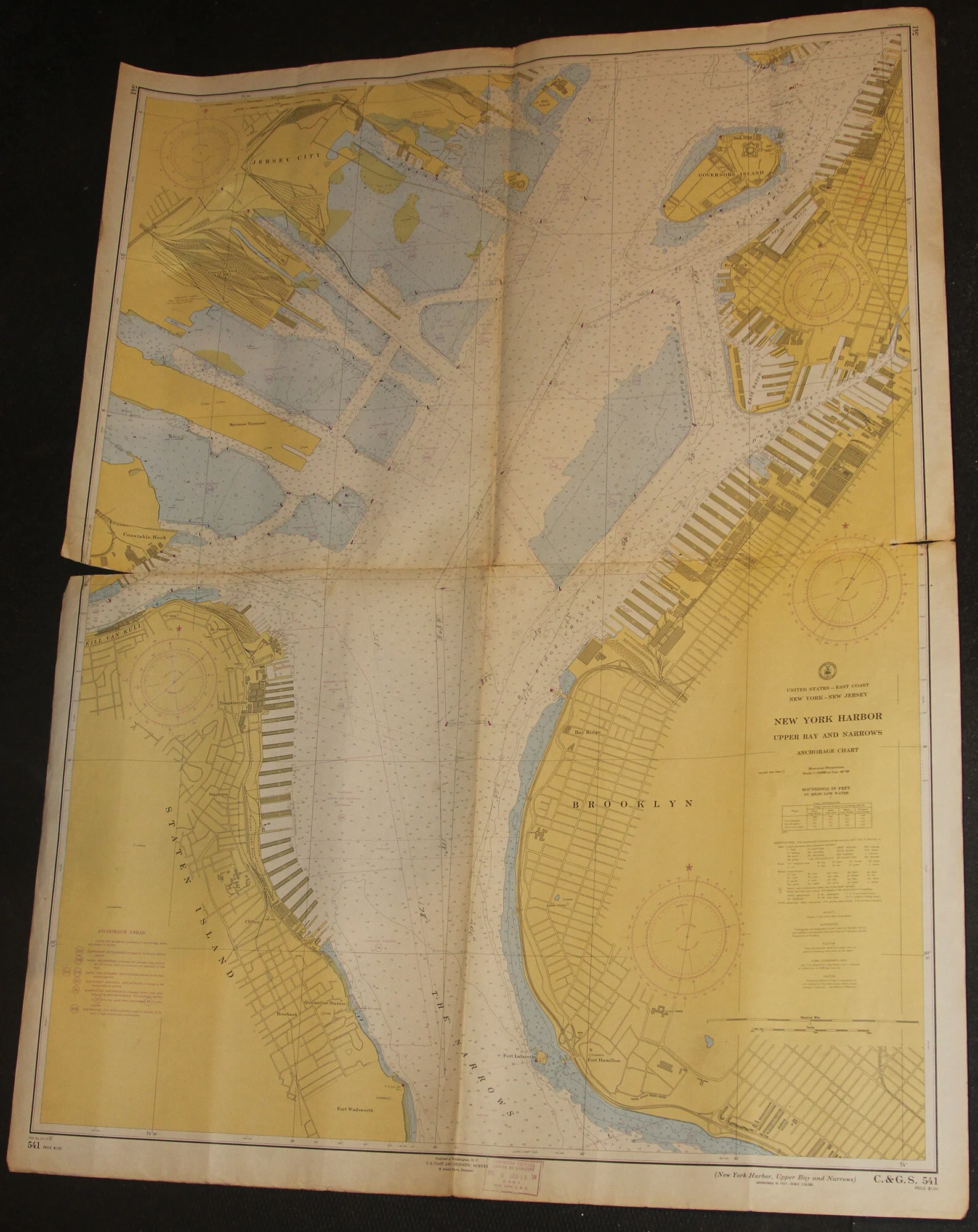 NY NJ - New York Harbor - Upper Bay and Narrows 1