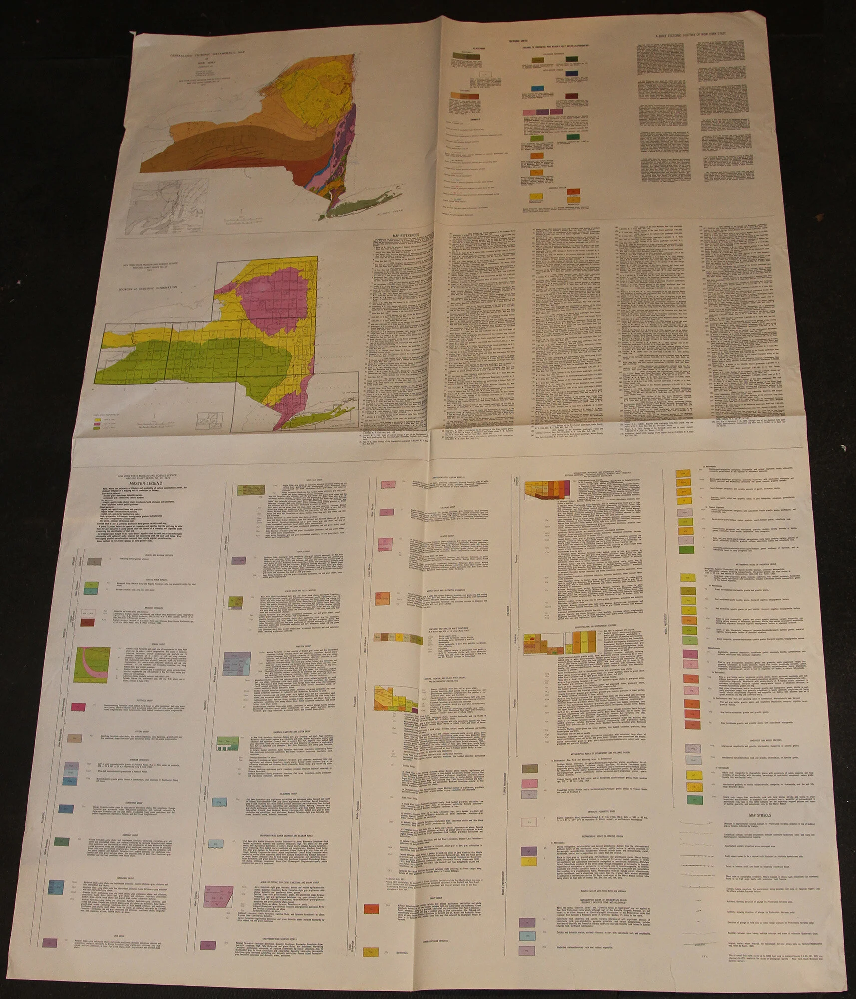 NY - Generalized Tectonic-Metamorphic Map of NY 1