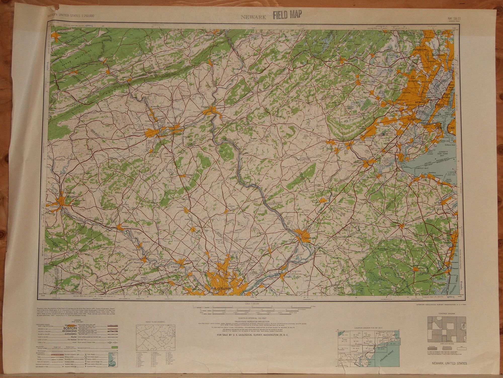 NJ PA NY - Newark 250k 2