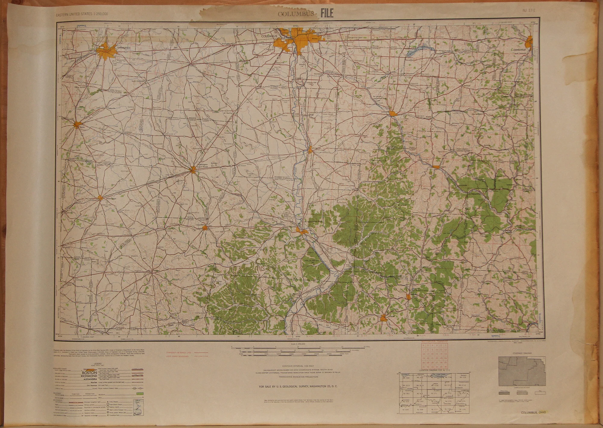 OH WV VA - Columbus 250k 1