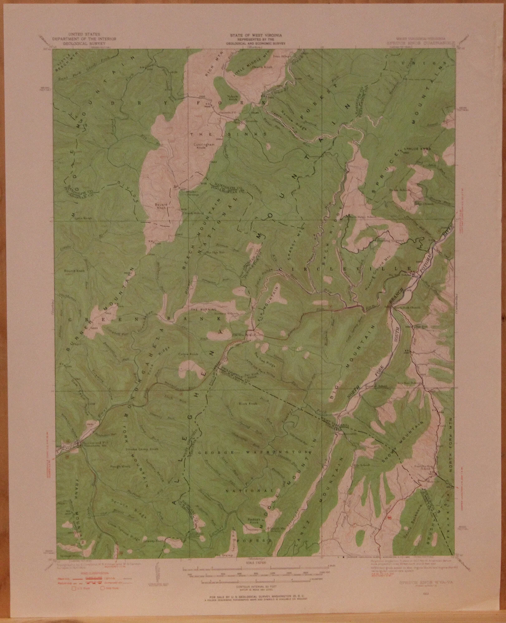 WV VA Spruce Knob 62500 1