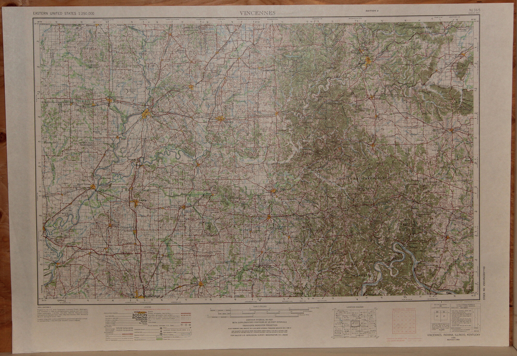 IN IL KY - Vincennes 250k 1