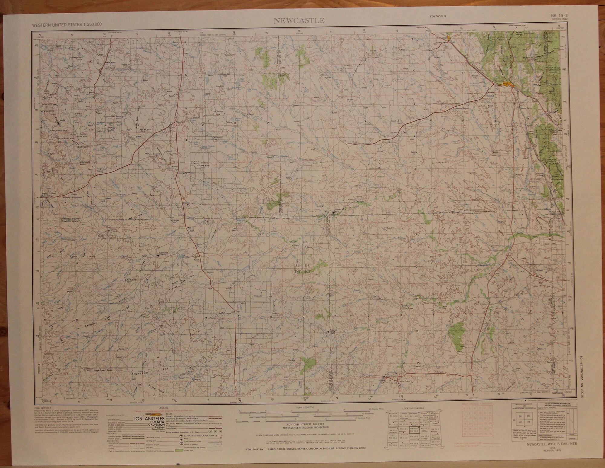 WY SD NE - Newcastle 250k 1