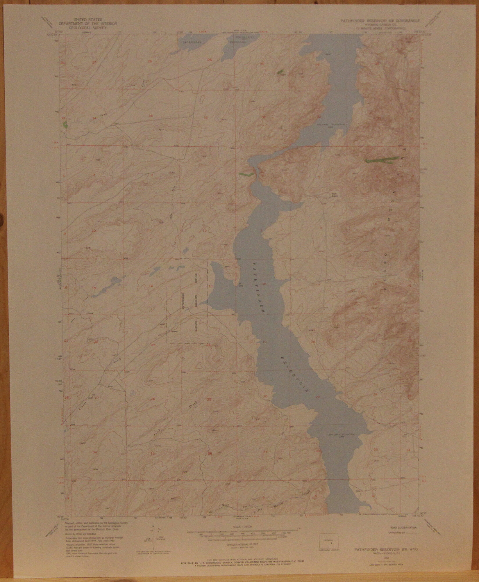 Pathfinder Reservoir SW WY 1