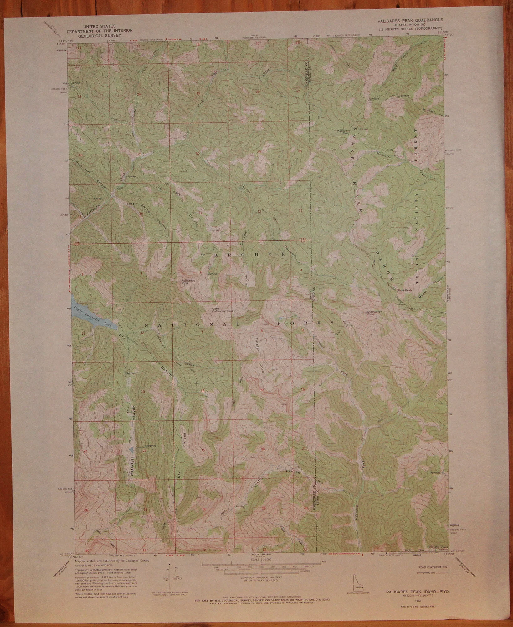 Palisades Peak ID WY 1