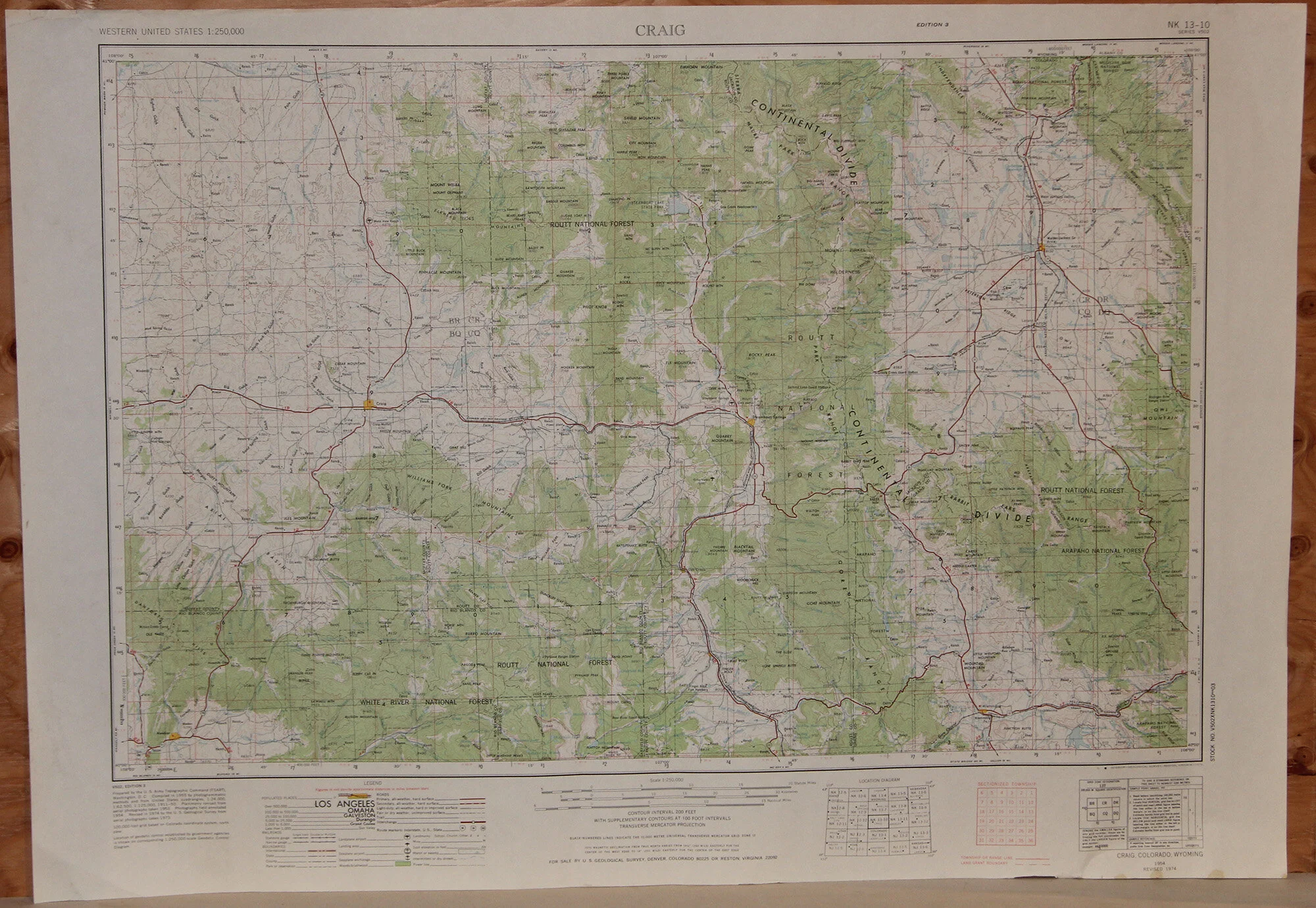 CO WY - Craig 250k 1