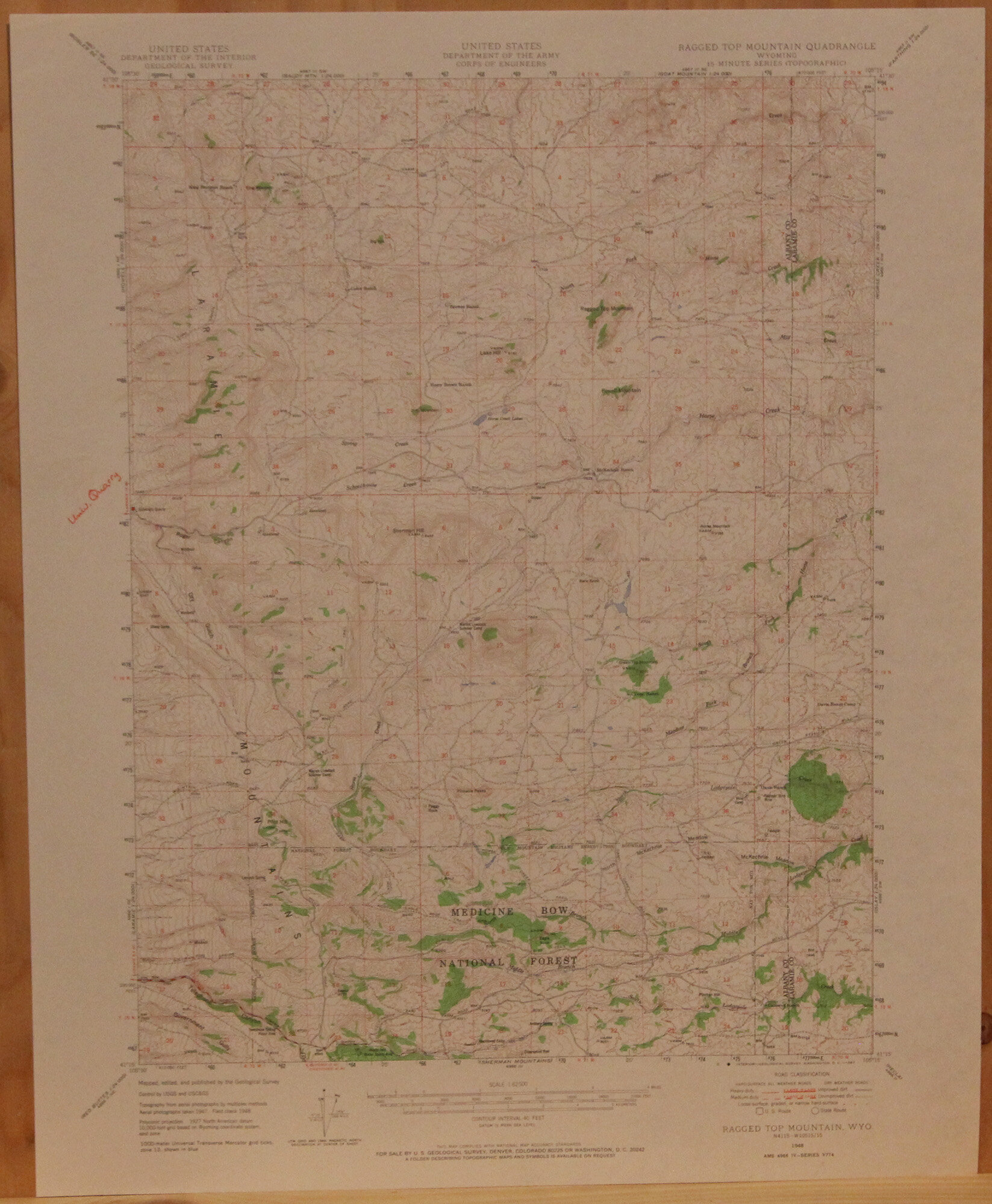 WY - Ragged Top Mountain 62500 1