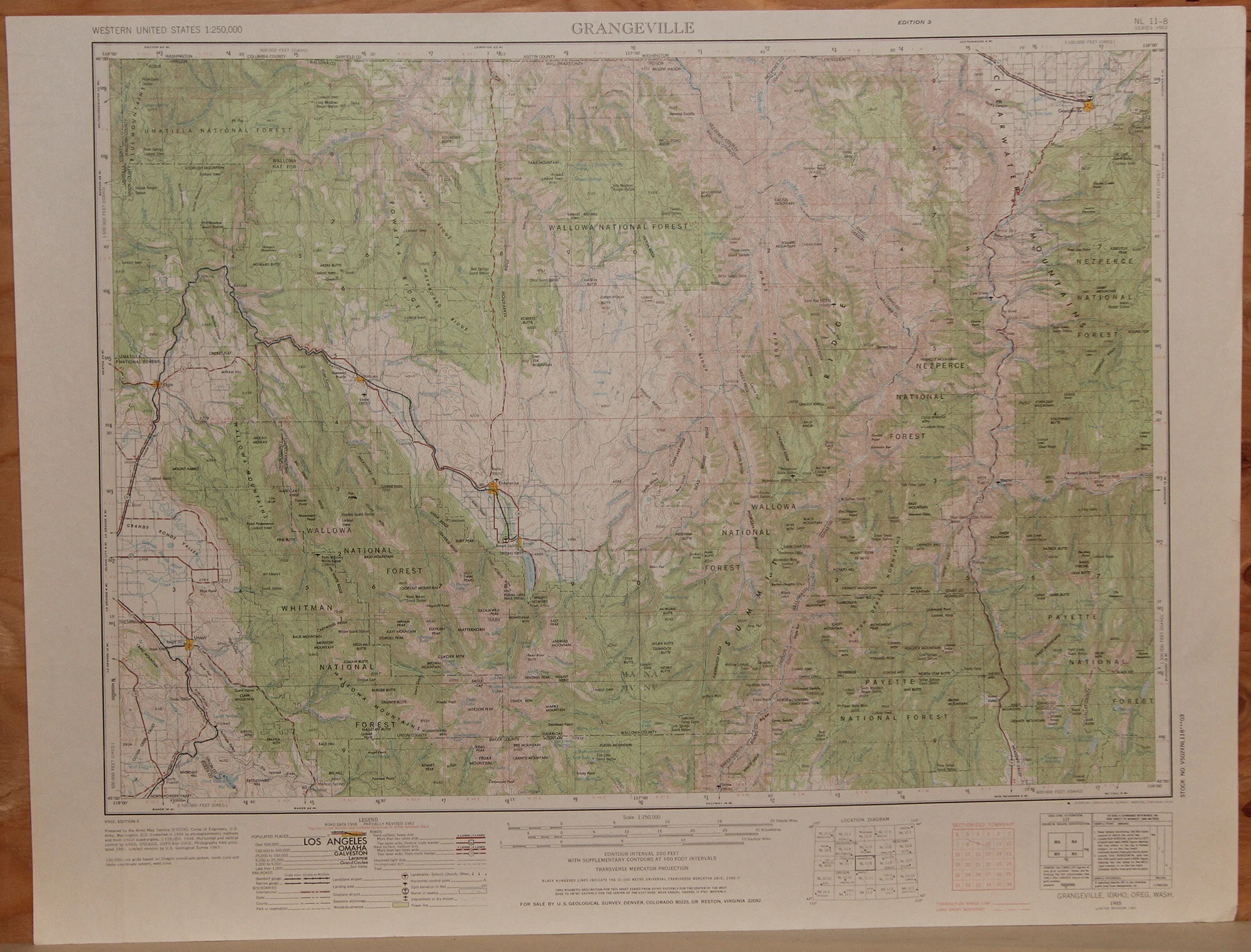 ID OR WA - Grangeville 250k 1