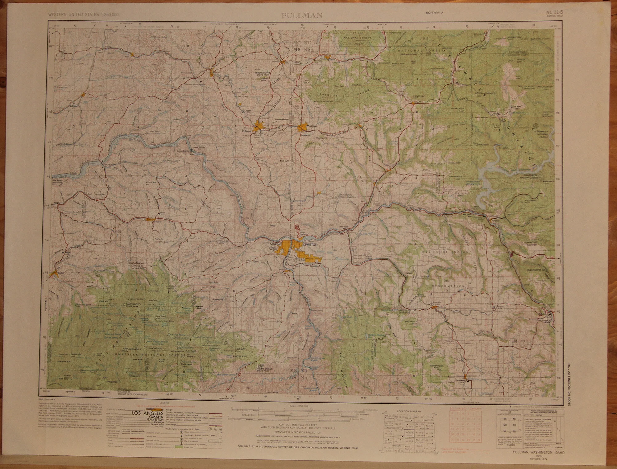 WA ID - Pullman 250k 1