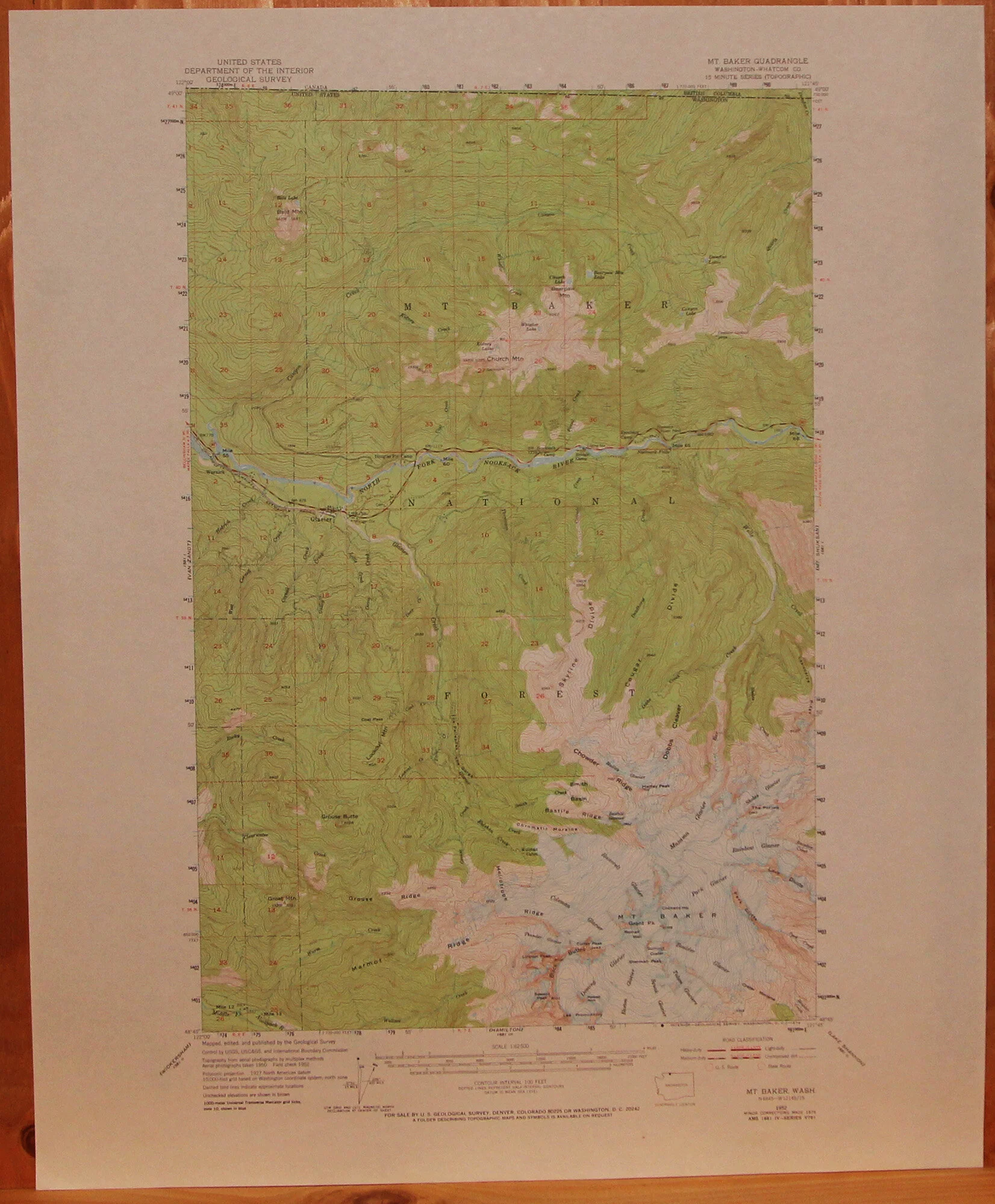 WA BC - Mount Baker 62500 1