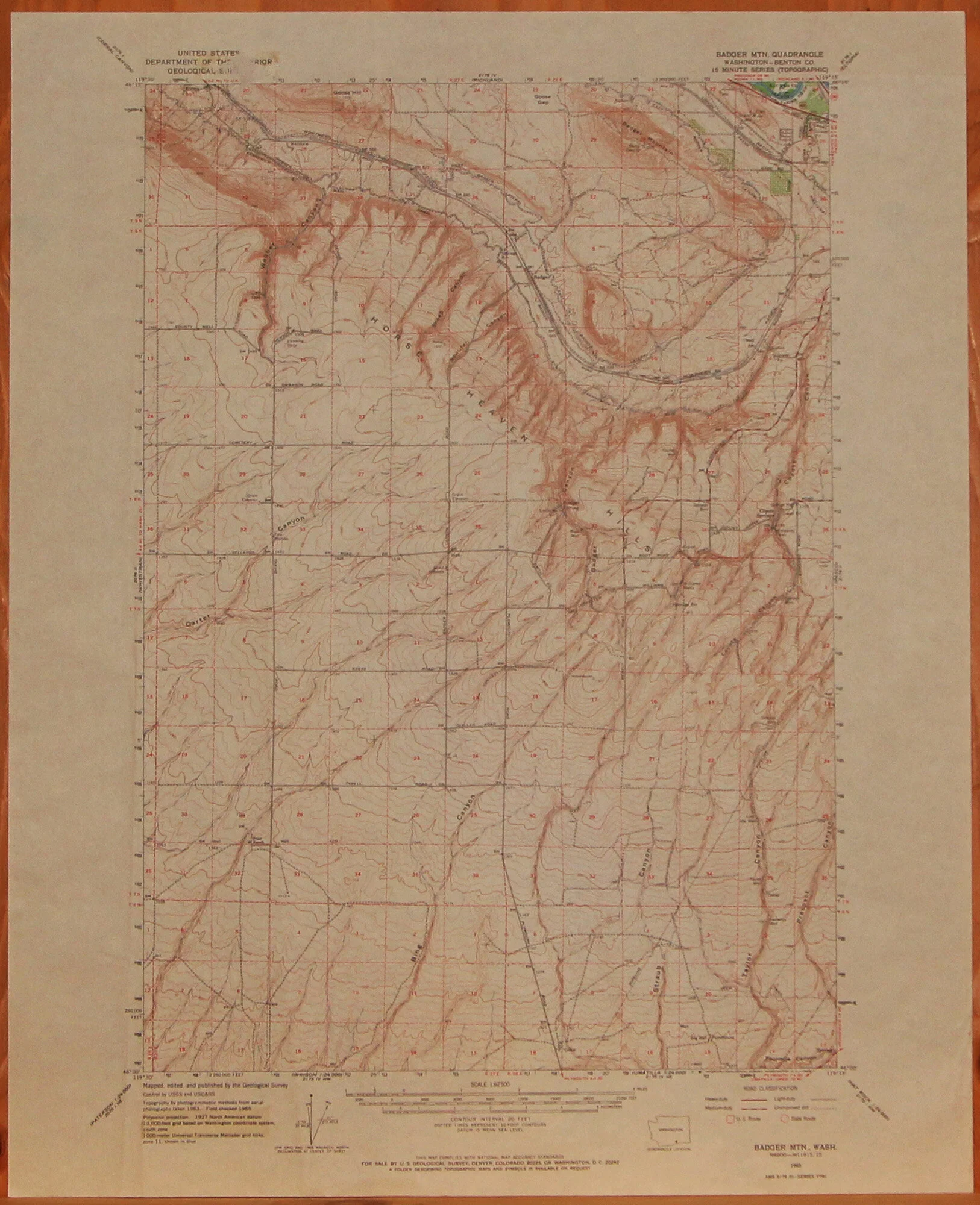 WA - Badger Mountain 62500 1