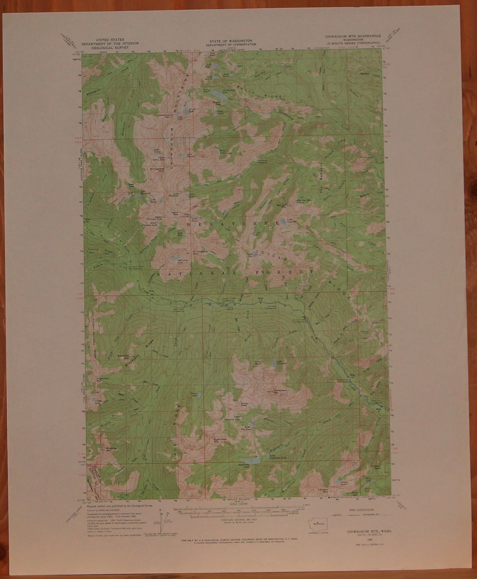 WA - Chiwaukum Mountain 62500 1