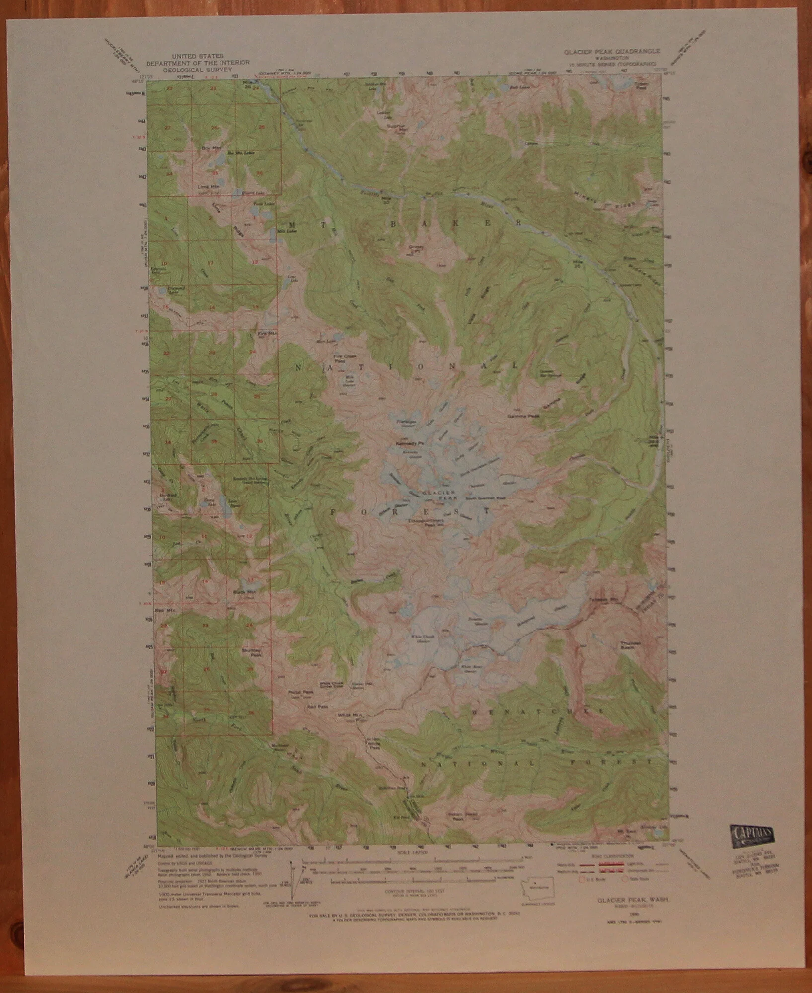 WA - Glacier Peak 62500 1