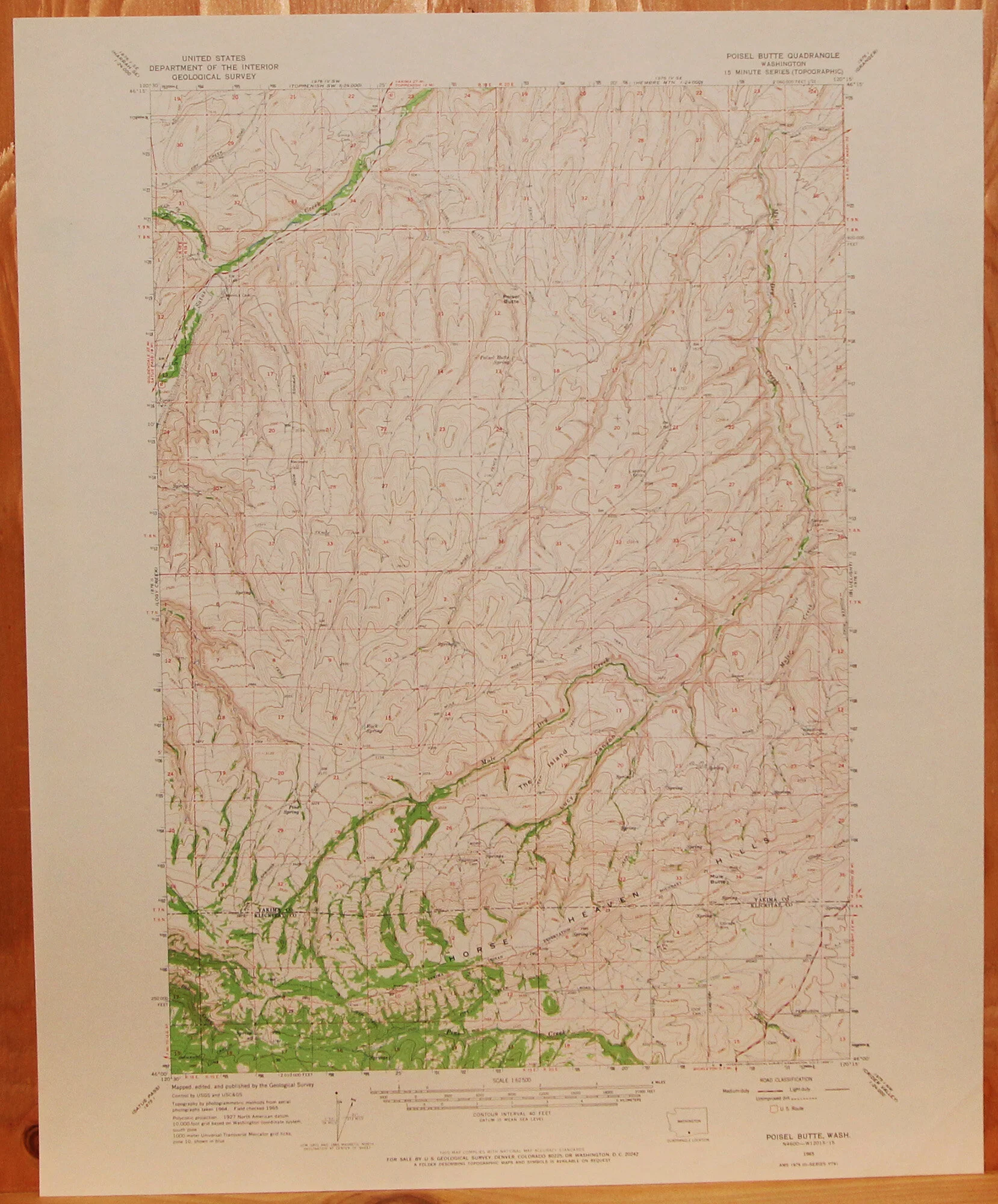 WA - Poisel Butte 62500 1