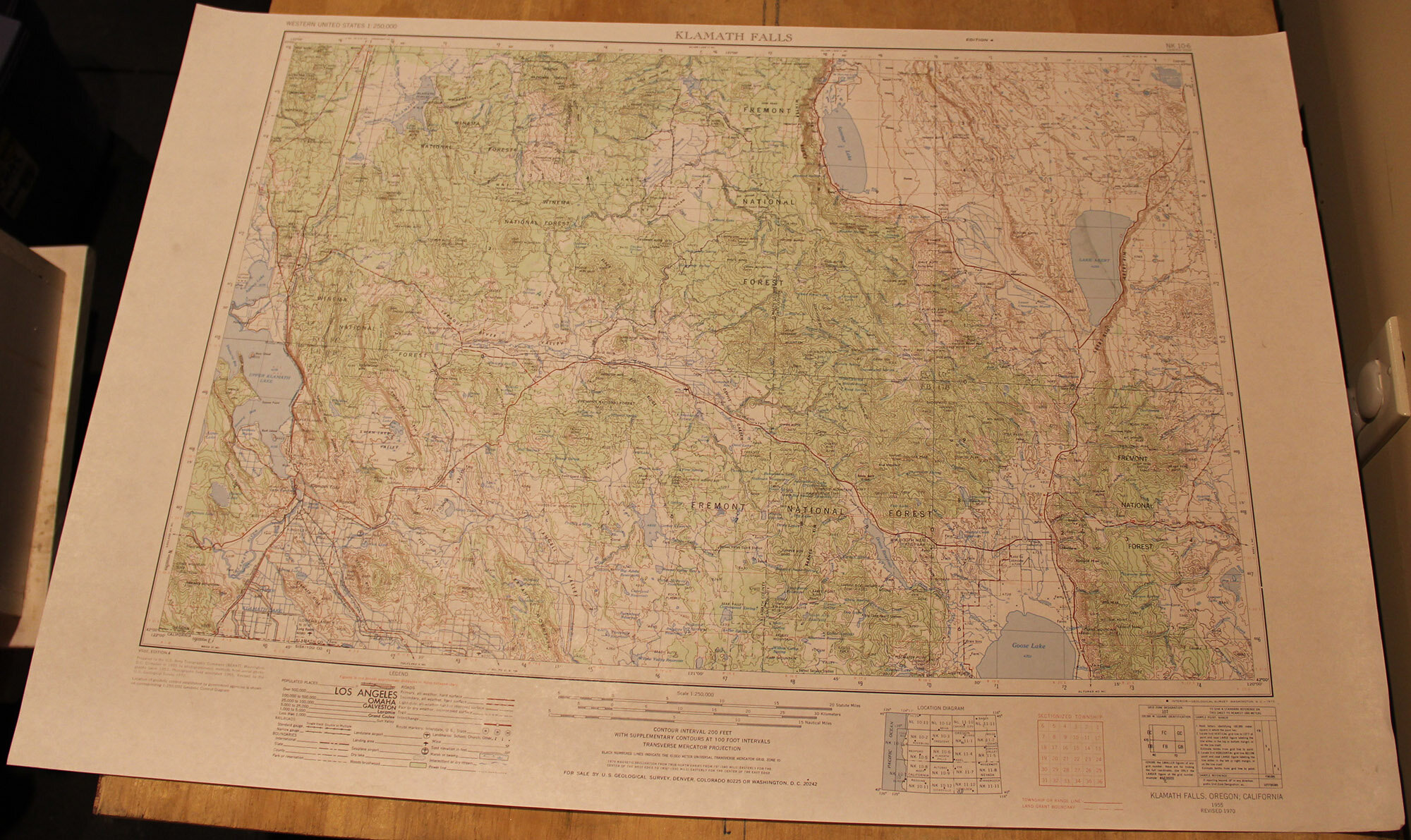 OR CA - Klamath Falls 250k 1