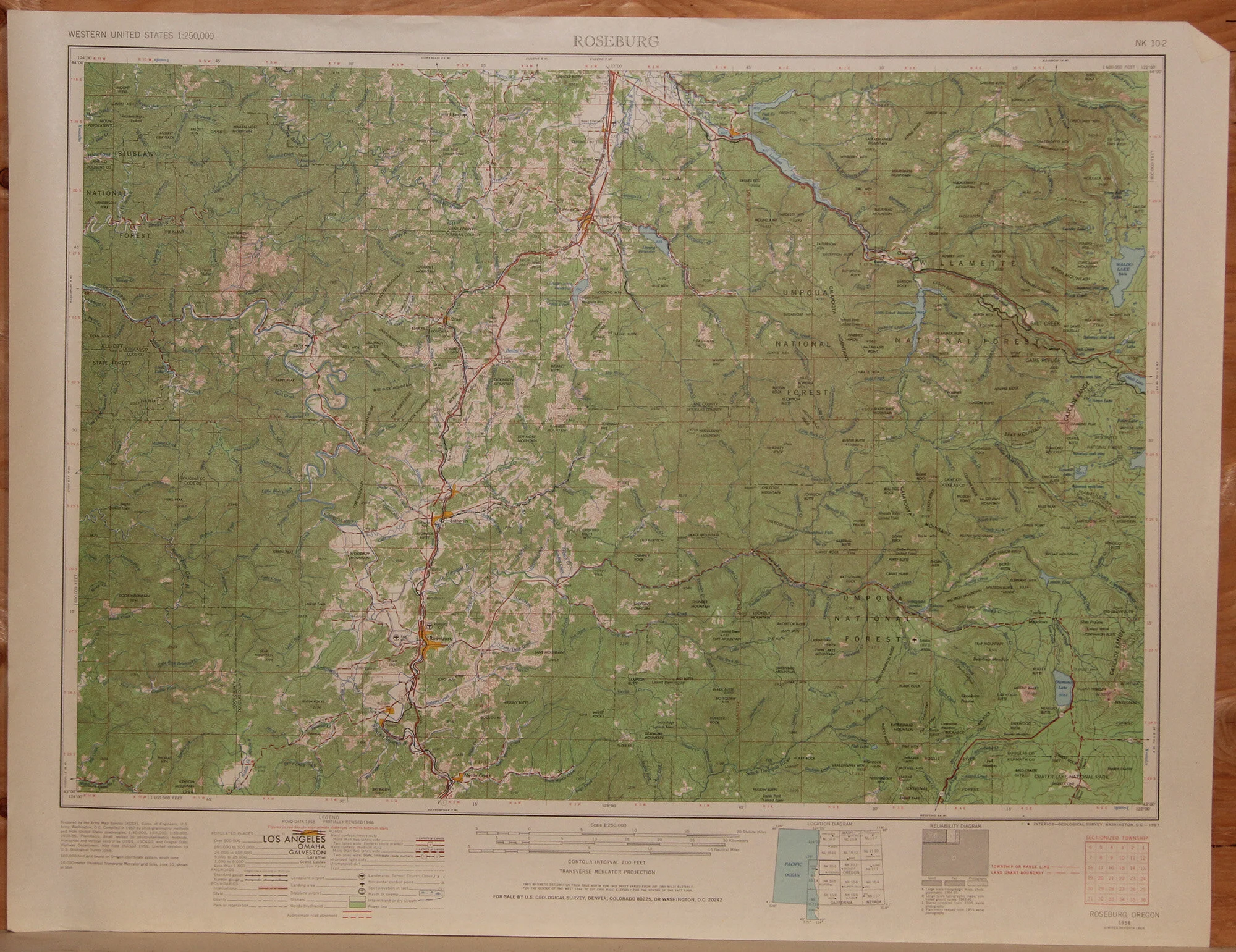 OR - Roseburg 250k 1