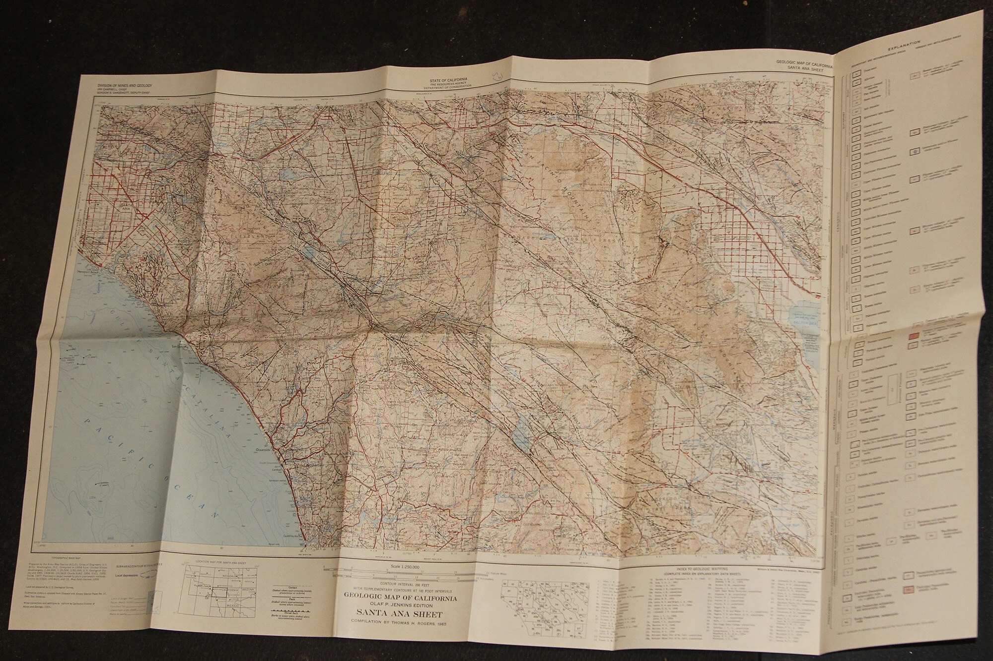 Geologic Map of CA - Santa Ana CA 1