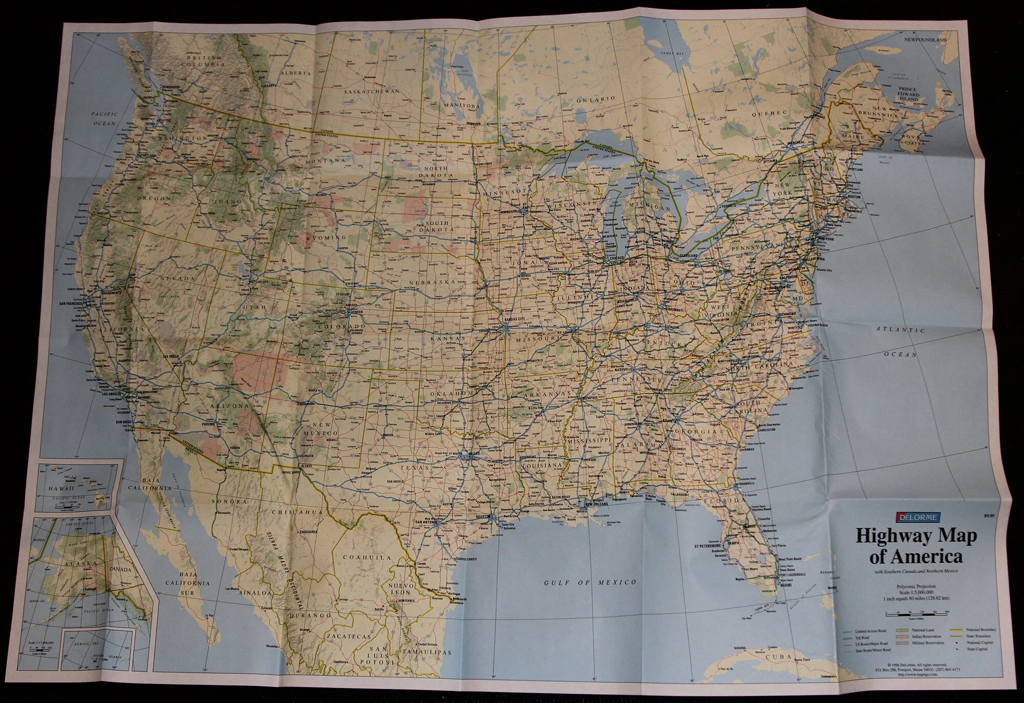 Highway Map of USA 1