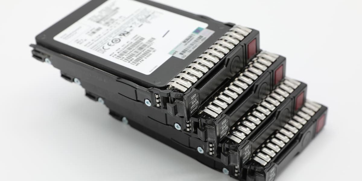 Stack of enterprise server hard drives representing professional RAID and server data recovery.