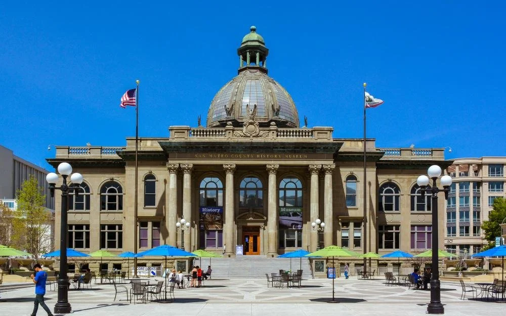 Historic courthouse at Courthouse Square in Downtown Redwood City, California