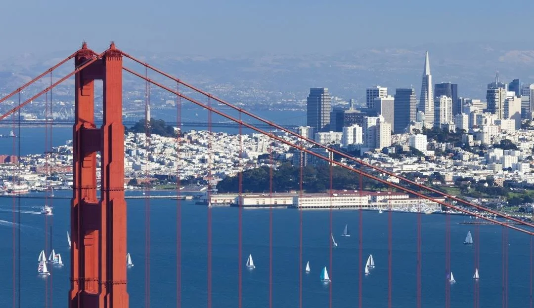 Golden Gate Bridge and San Francisco skyline