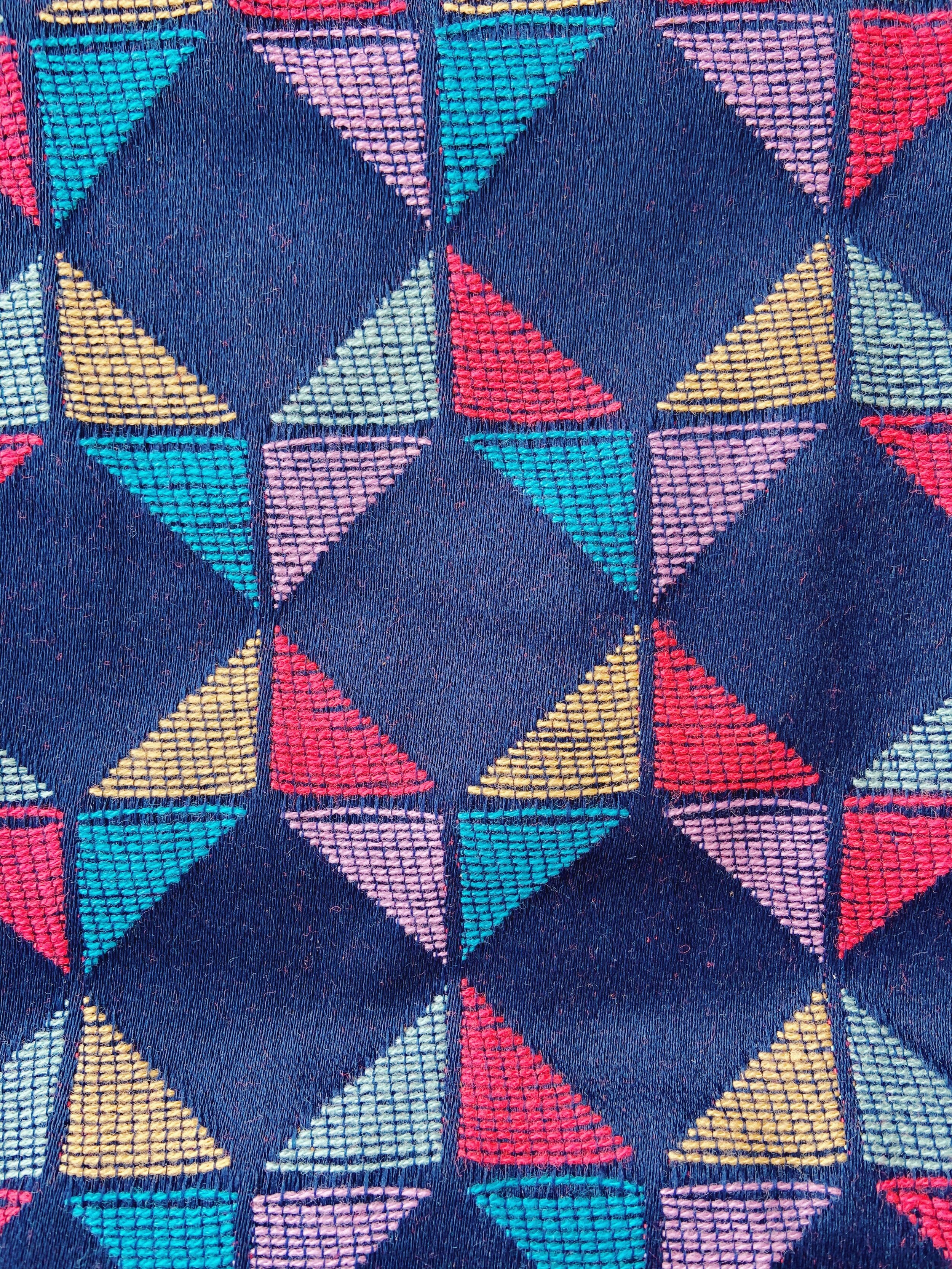 Kaleidoscope tote purse close up, fair anita, fair trade handbag, fair trade purse, fair trade bag, fair trade tote, ethical, ethical fashion