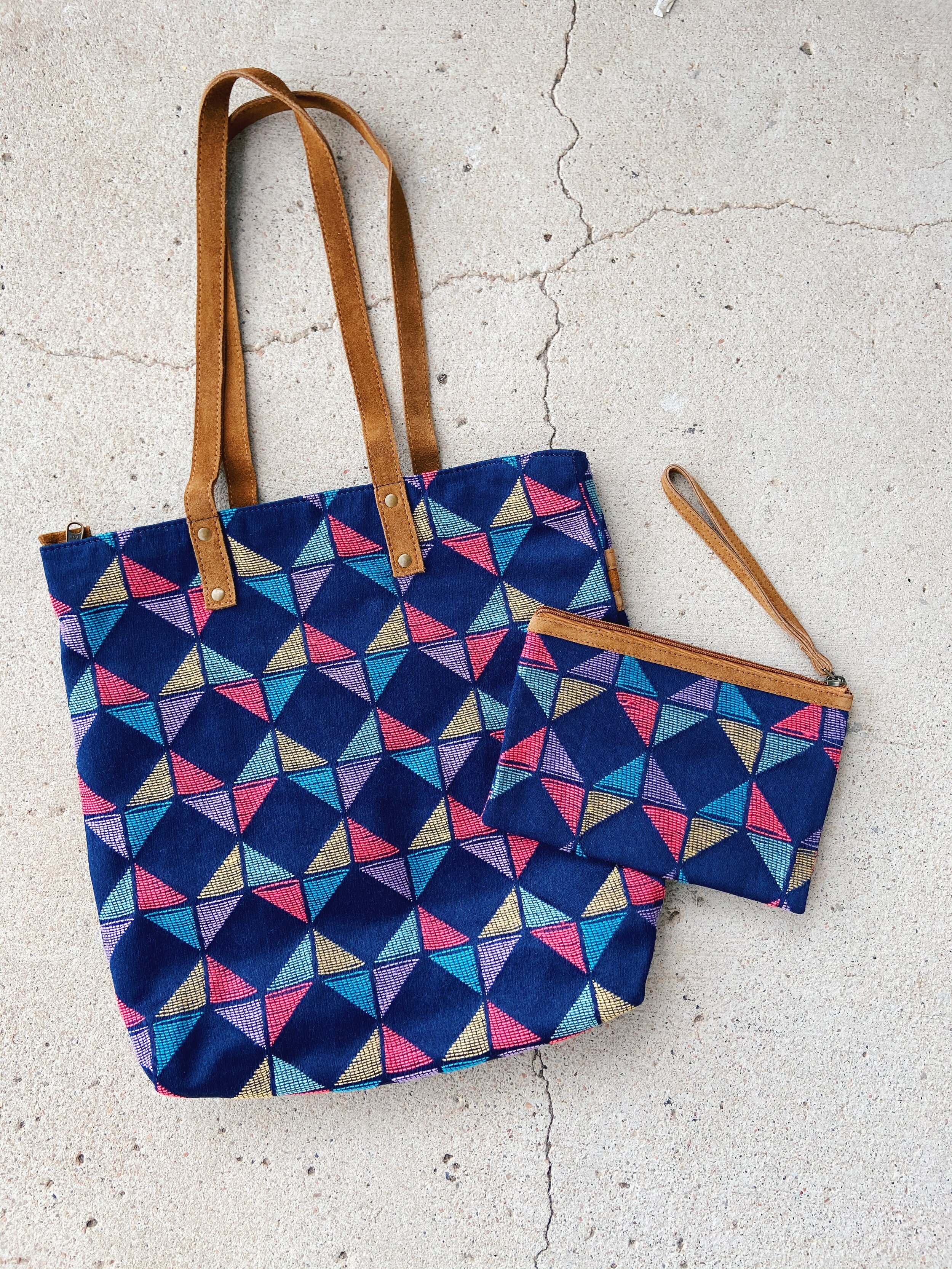 kaleidoscope tote purse, kaleidoscope clutch bag, fair anita, fair trade gifts, fair trade fashion, ethical fashion, ethical