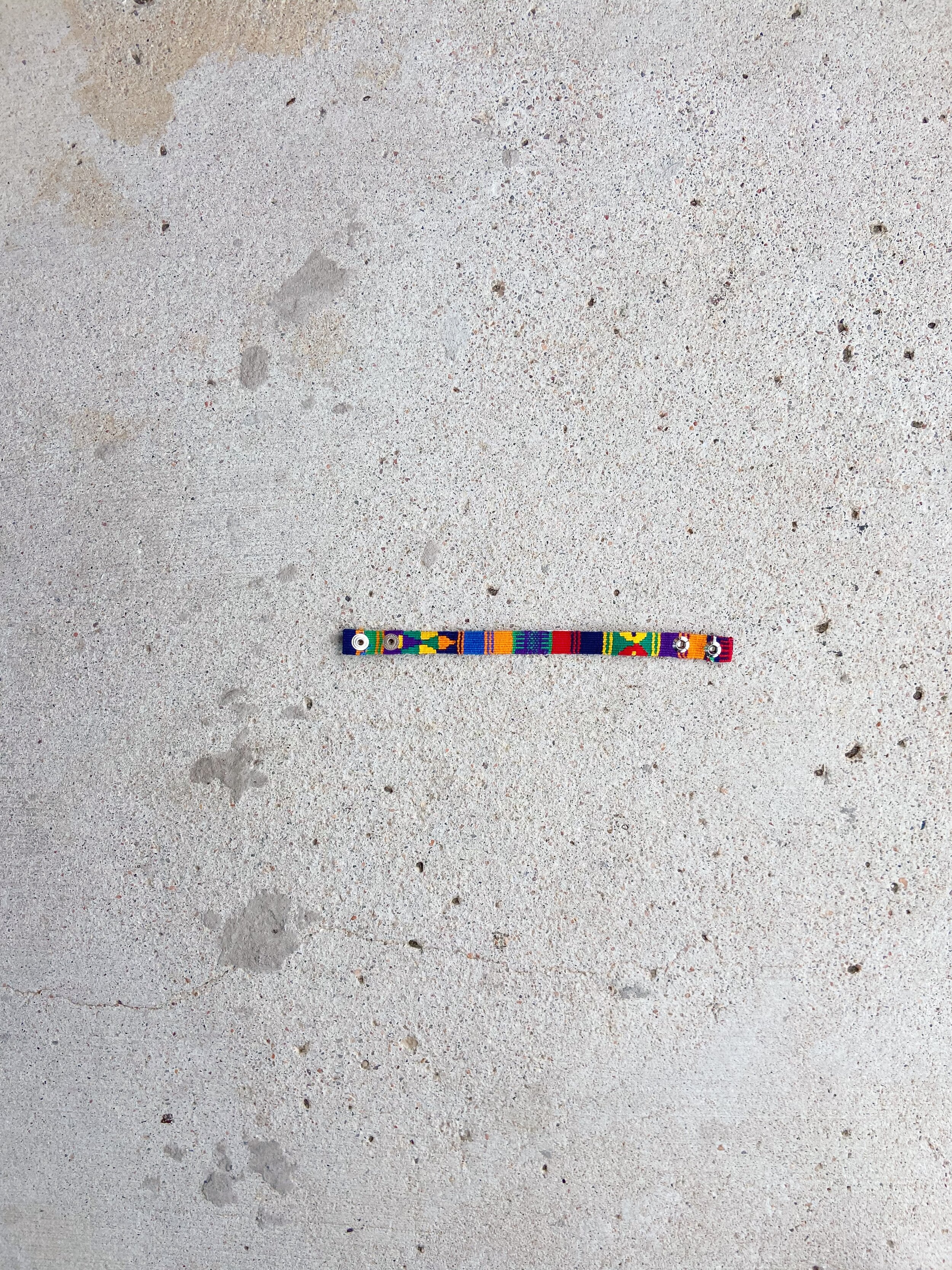 Rainbow Cinta Friendship Bracelet, Mayan Hands, long shot
