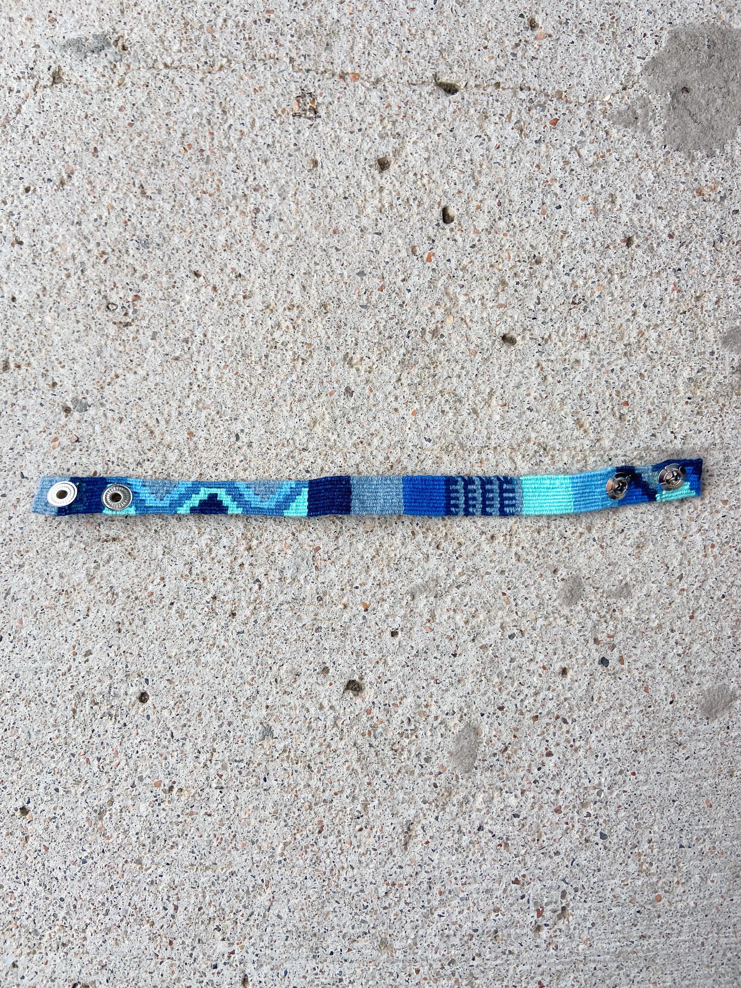 Denim Cinta Friendship Bracelet, Mayan Hands